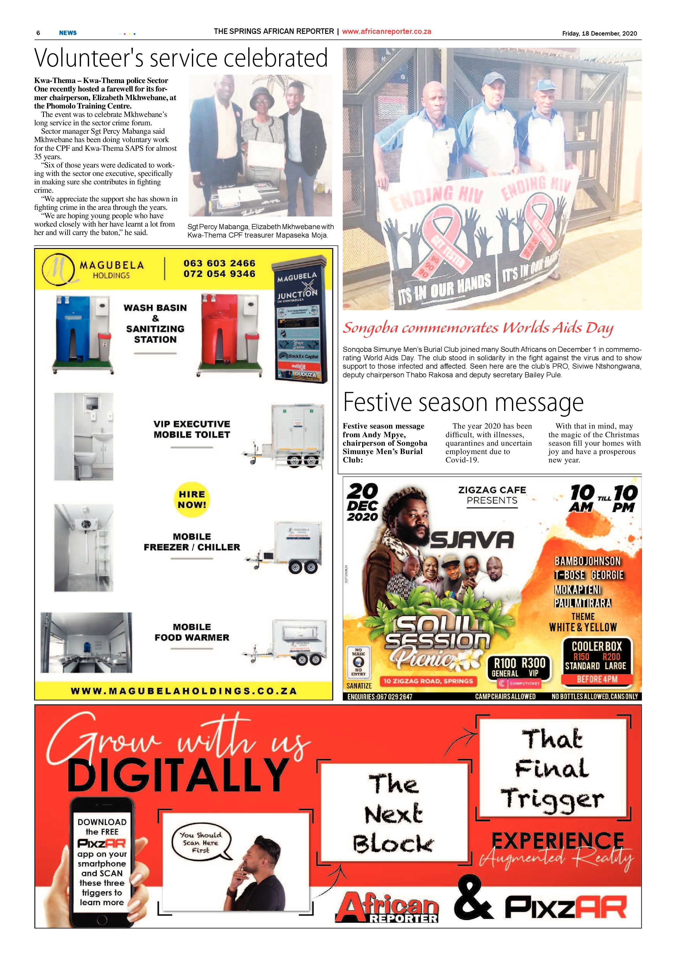 African Reporter 18 December 2020 page 6