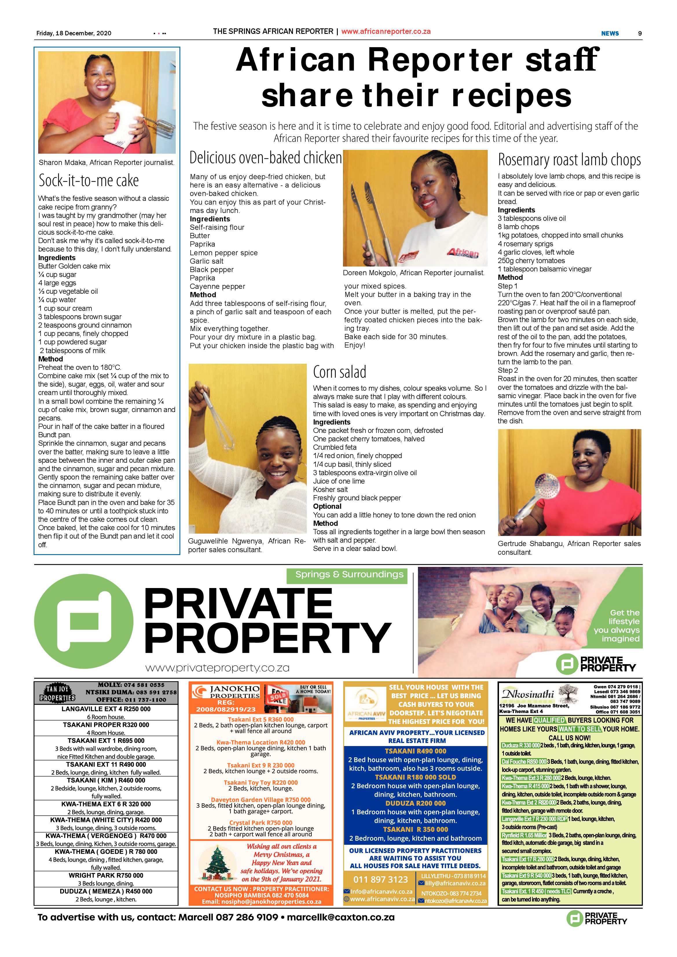 African Reporter 18 December 2020 page 9
