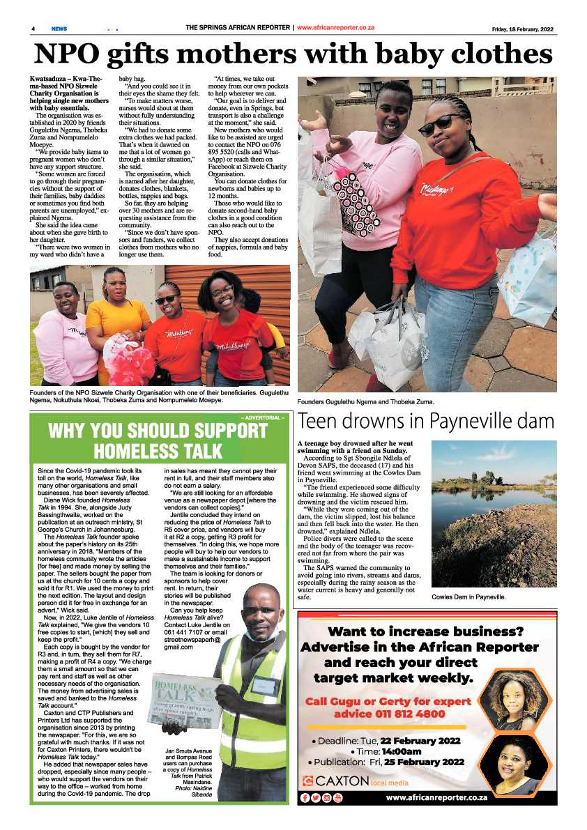 African Reporter 18 February 2022 page 4