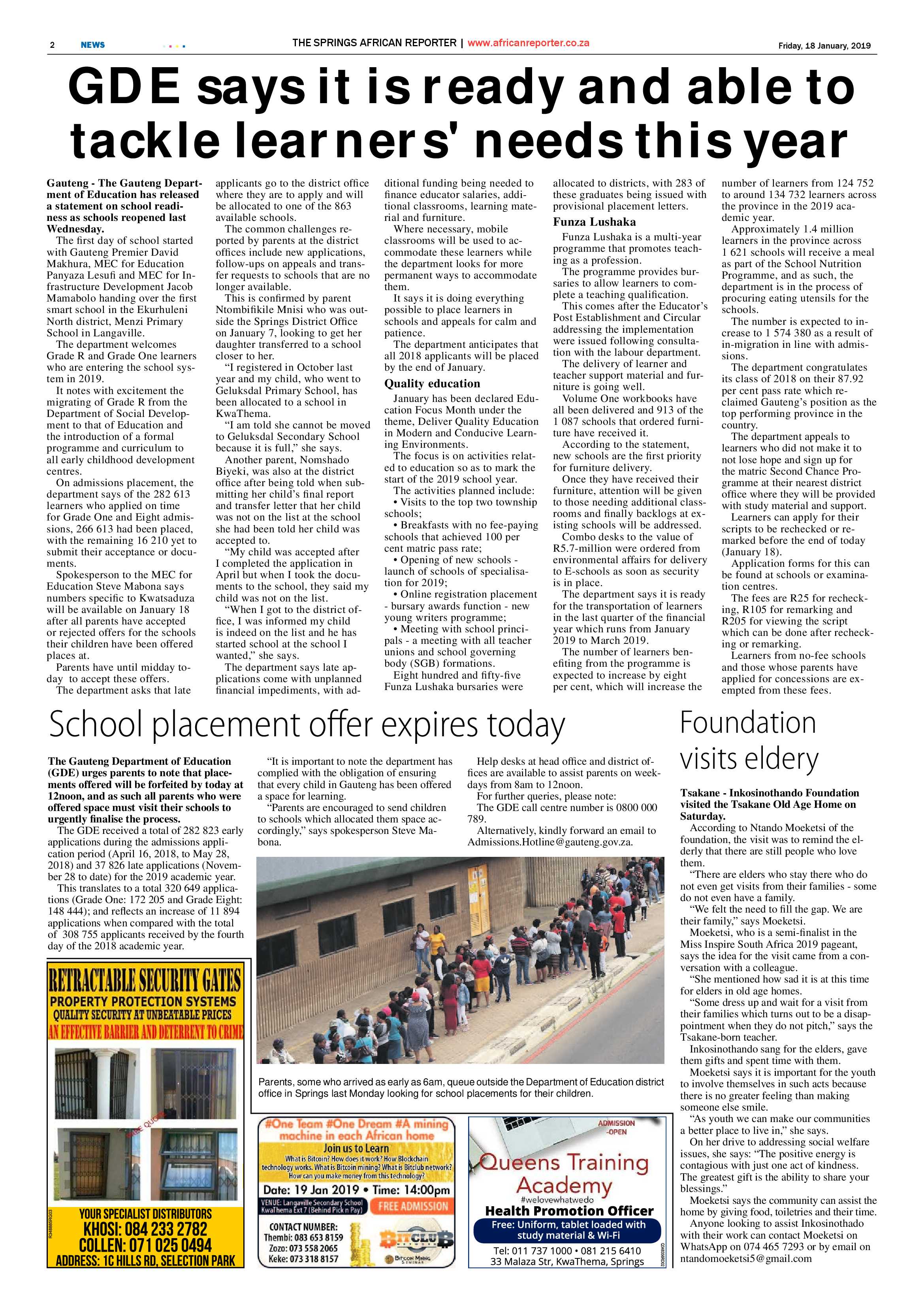 African Reporter 18 January 2019 page 2