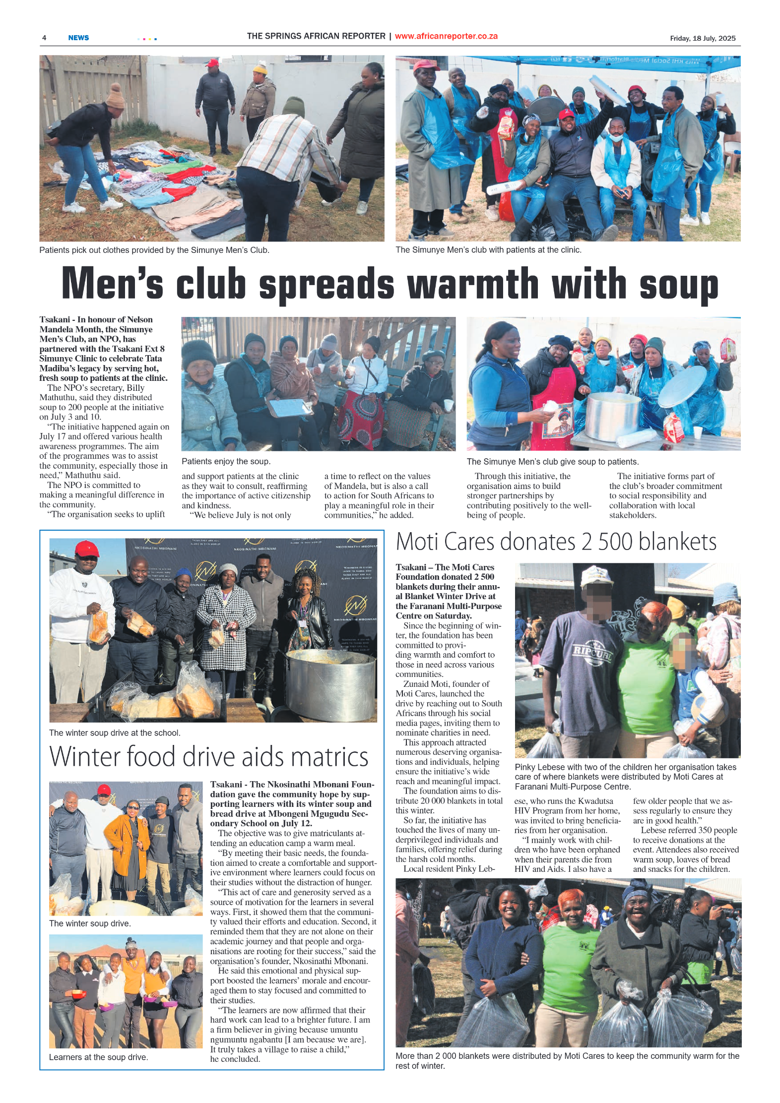 African Reporter 18 July 2025 page 4