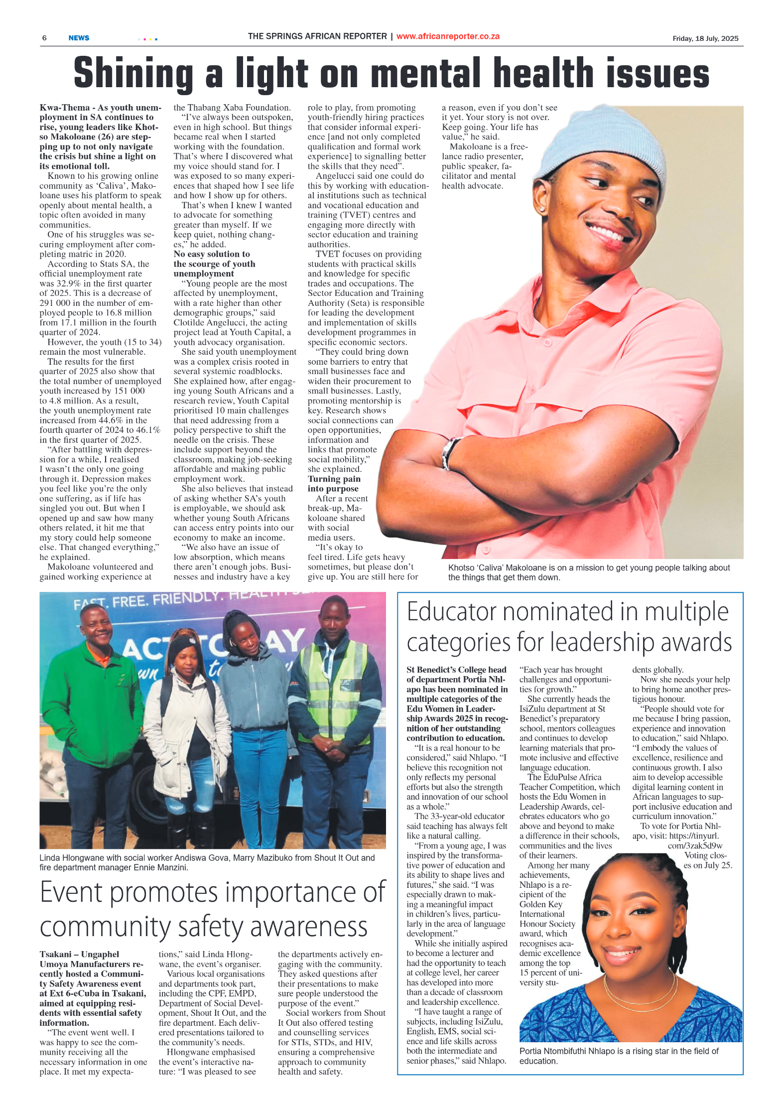 African Reporter 18 July 2025 page 6