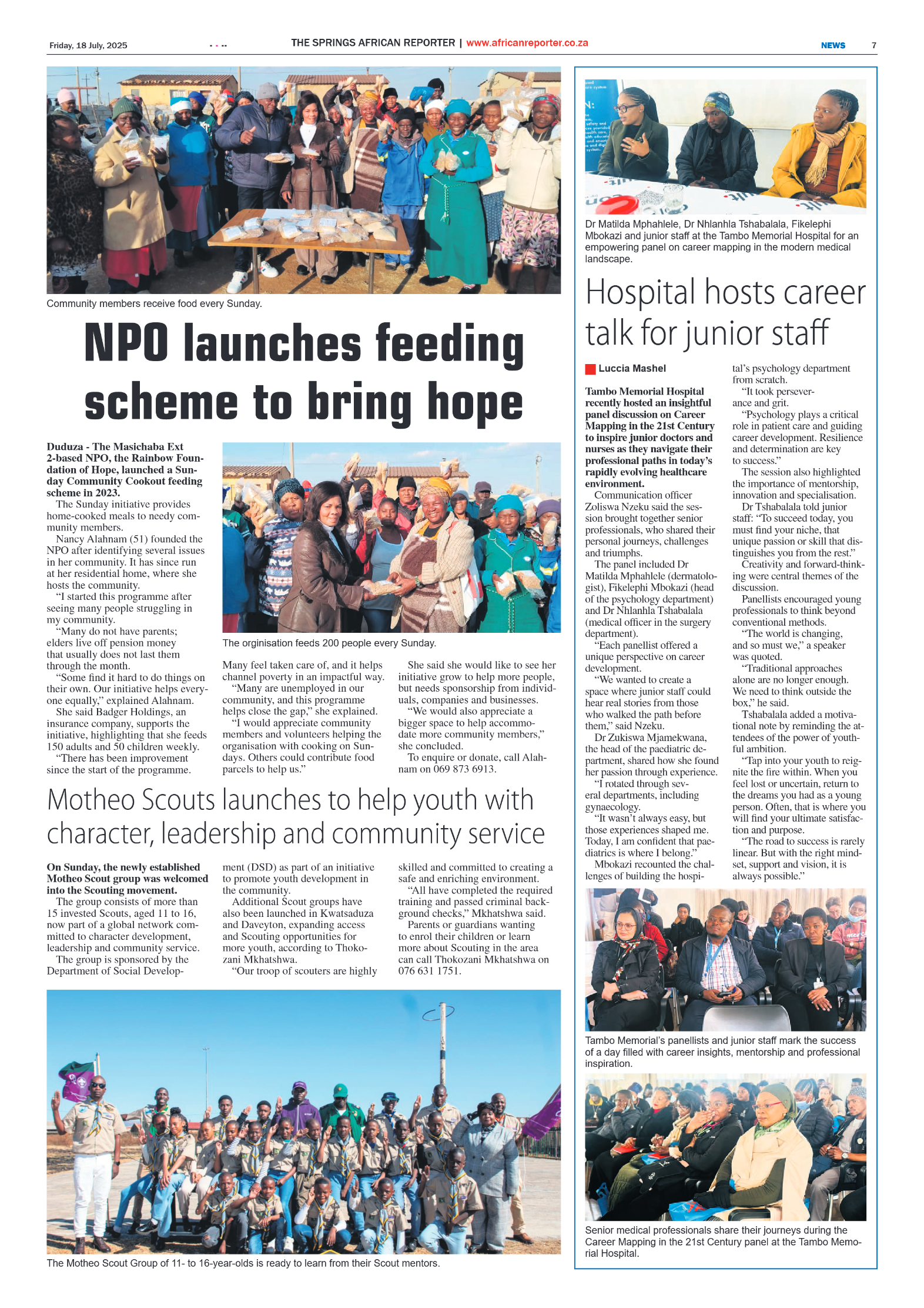 African Reporter 18 July 2025 page 7