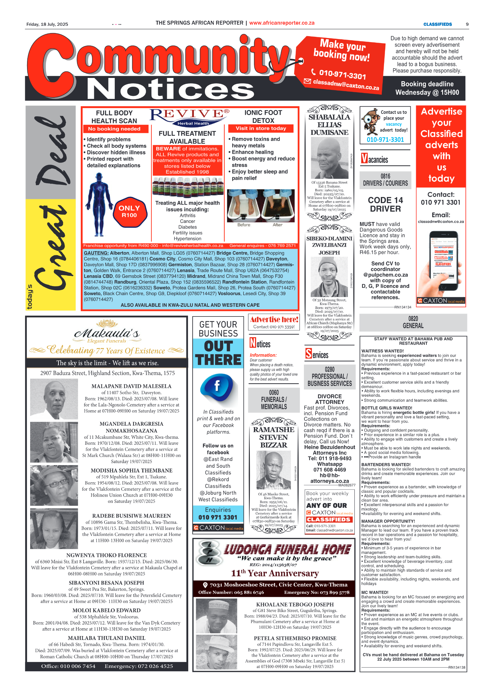 African Reporter 18 July 2025 page 9