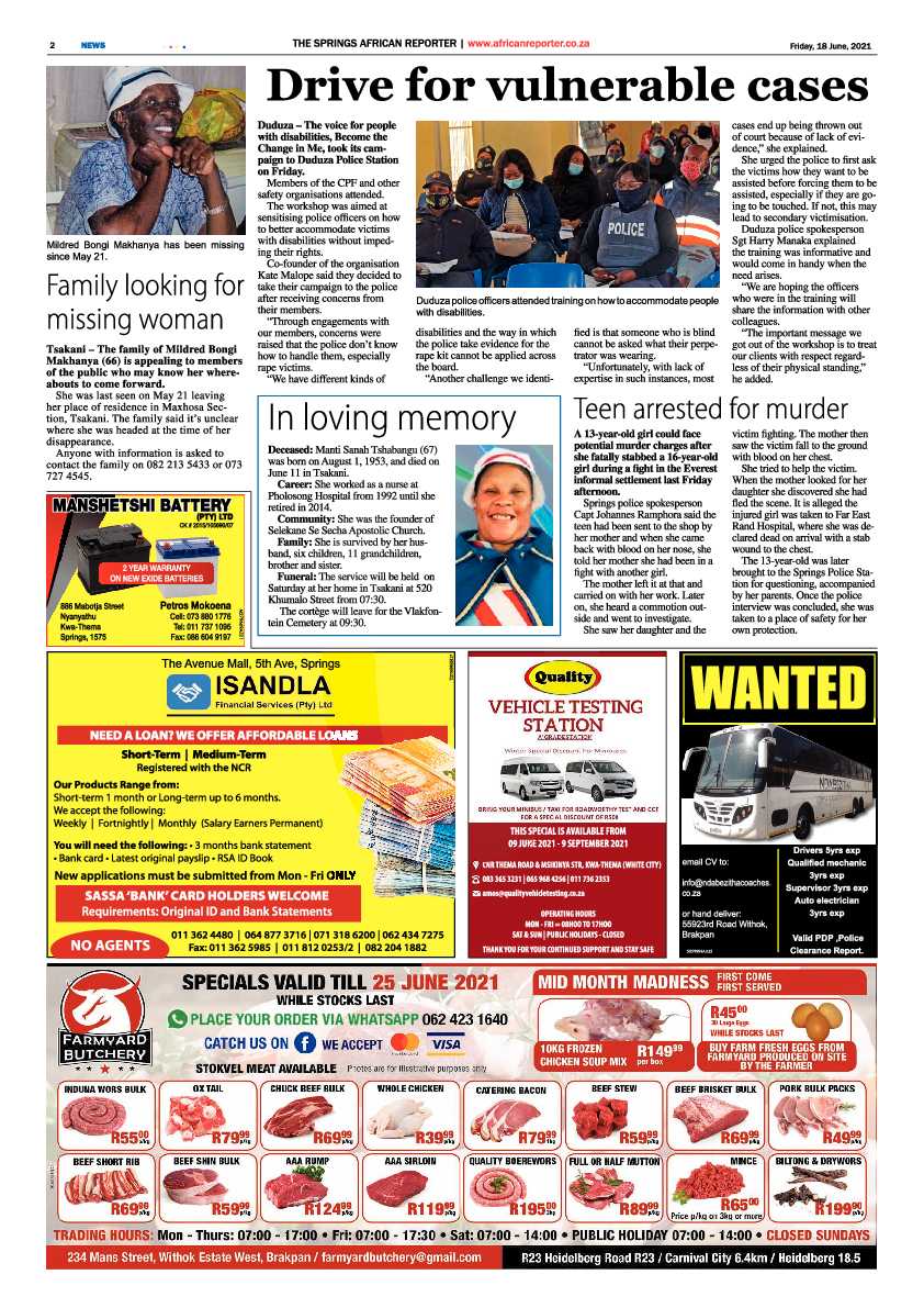 African Reporter 18 June 2021 page 2