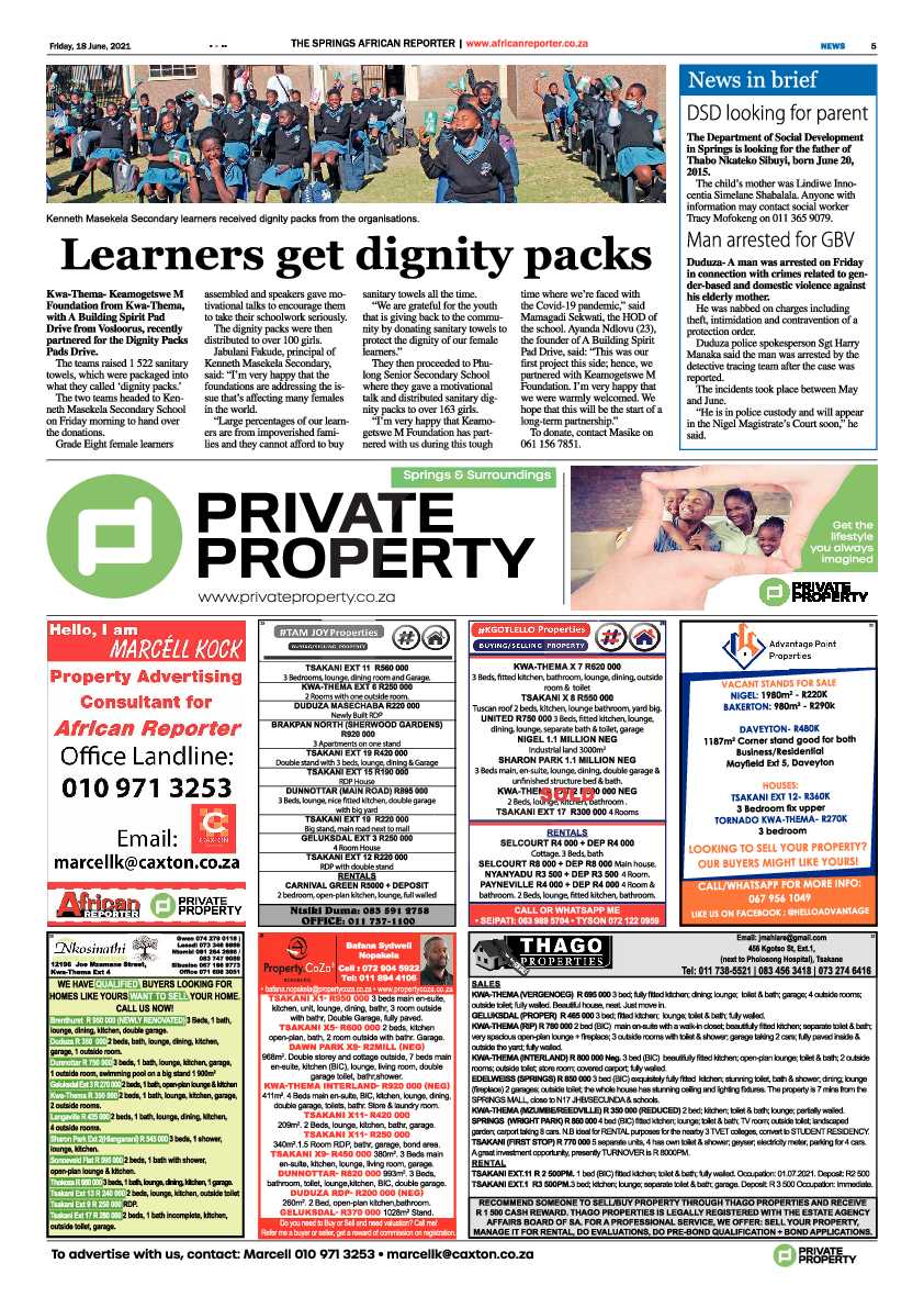 African Reporter 18 June 2021 page 5