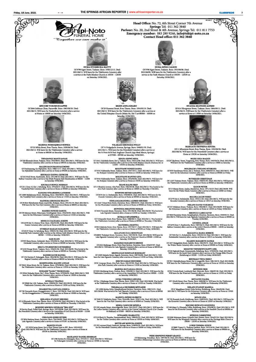 African Reporter 18 June 2021 page 7