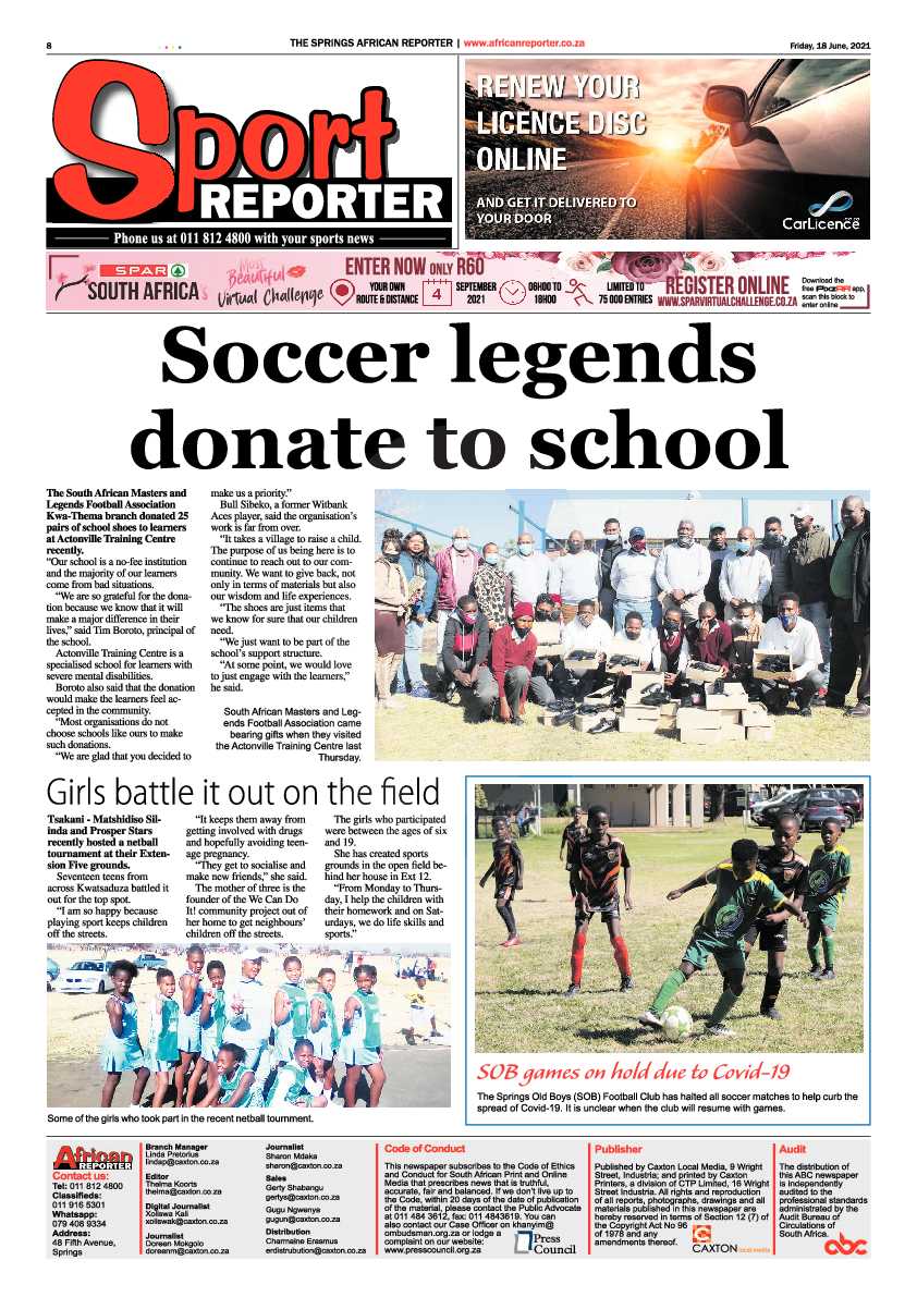 African Reporter 18 June 2021 page 8