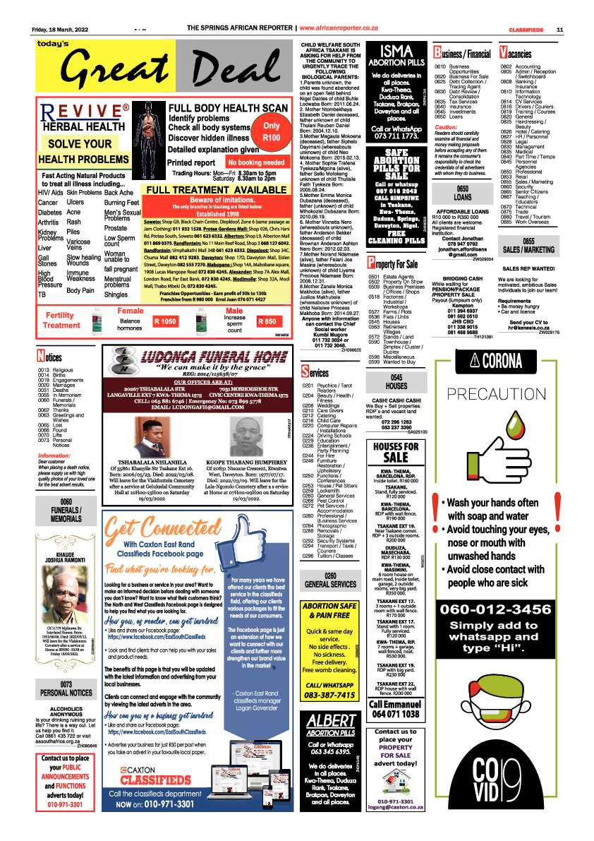 African Reporter 18 March 2022 page 11