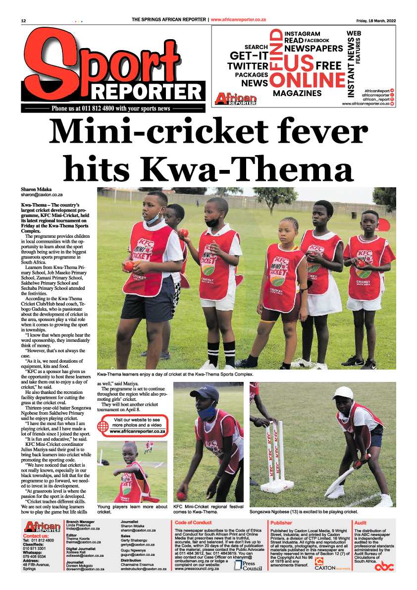 African Reporter 18 March 2022 page 12