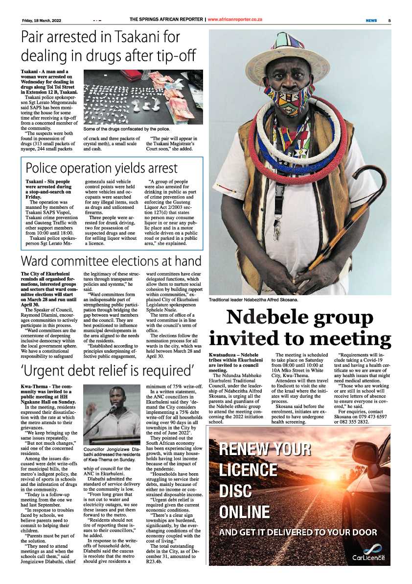 African Reporter 18 March 2022 page 5