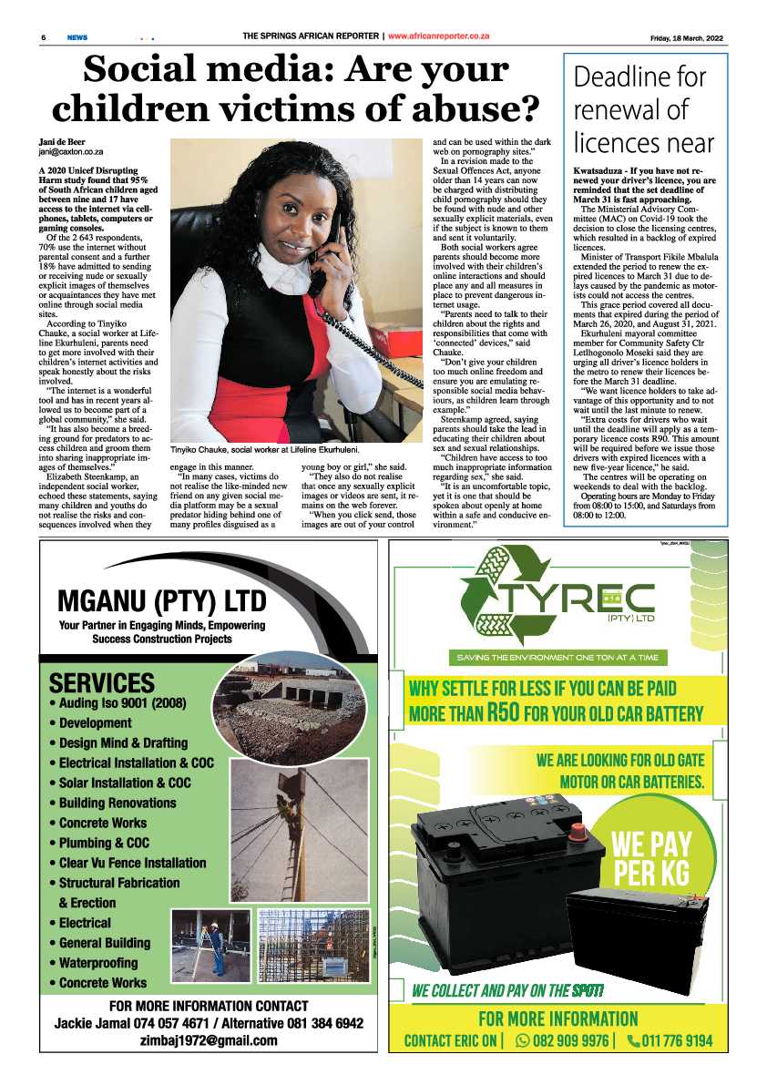 African Reporter 18 March 2022 page 6