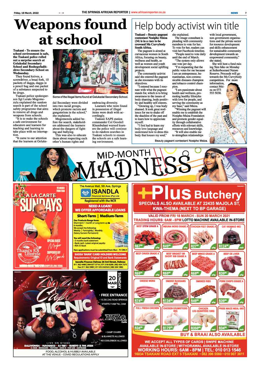 African Reporter 18 March 2022 page 7