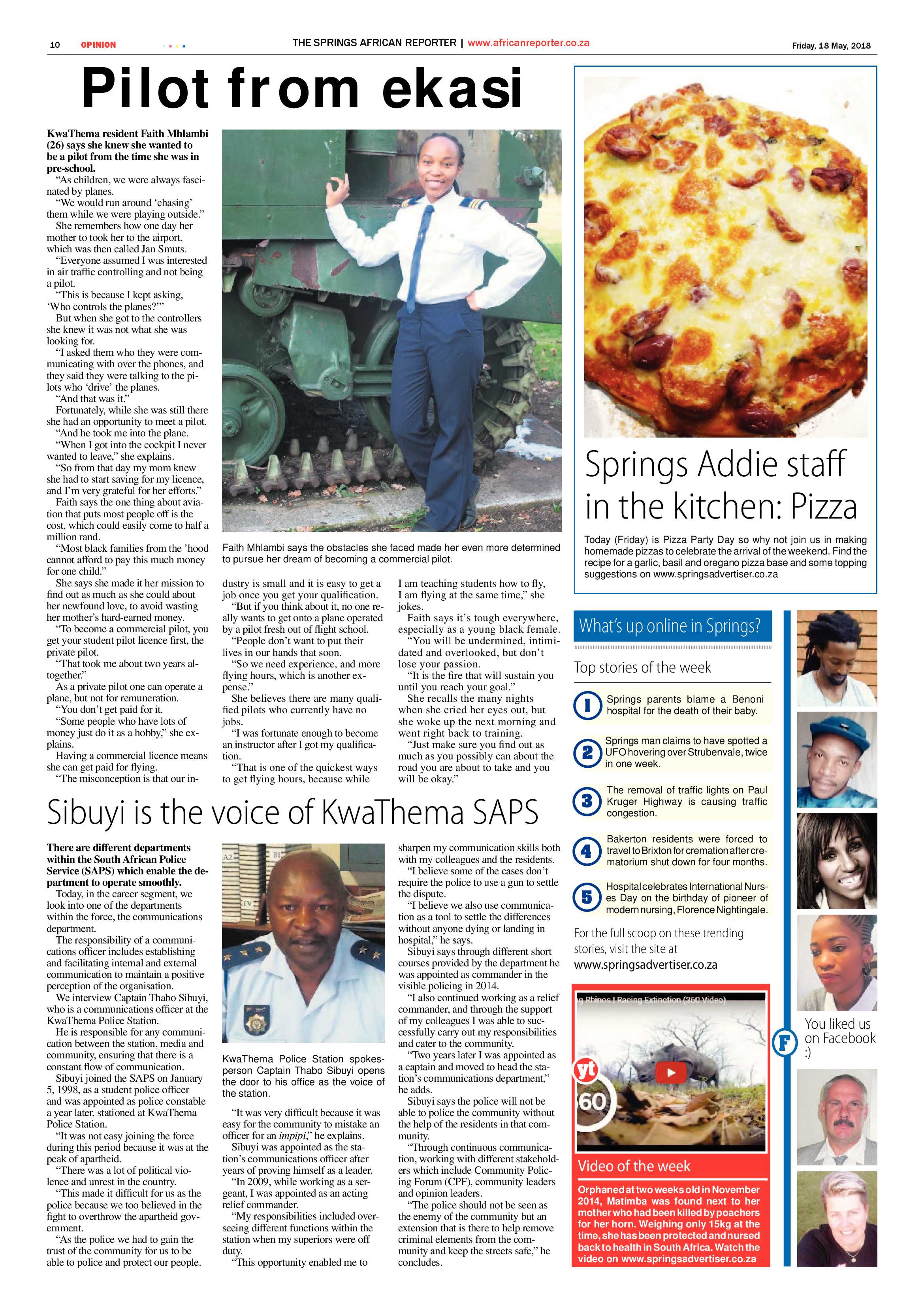African Reporter 18 May 2018 page 10