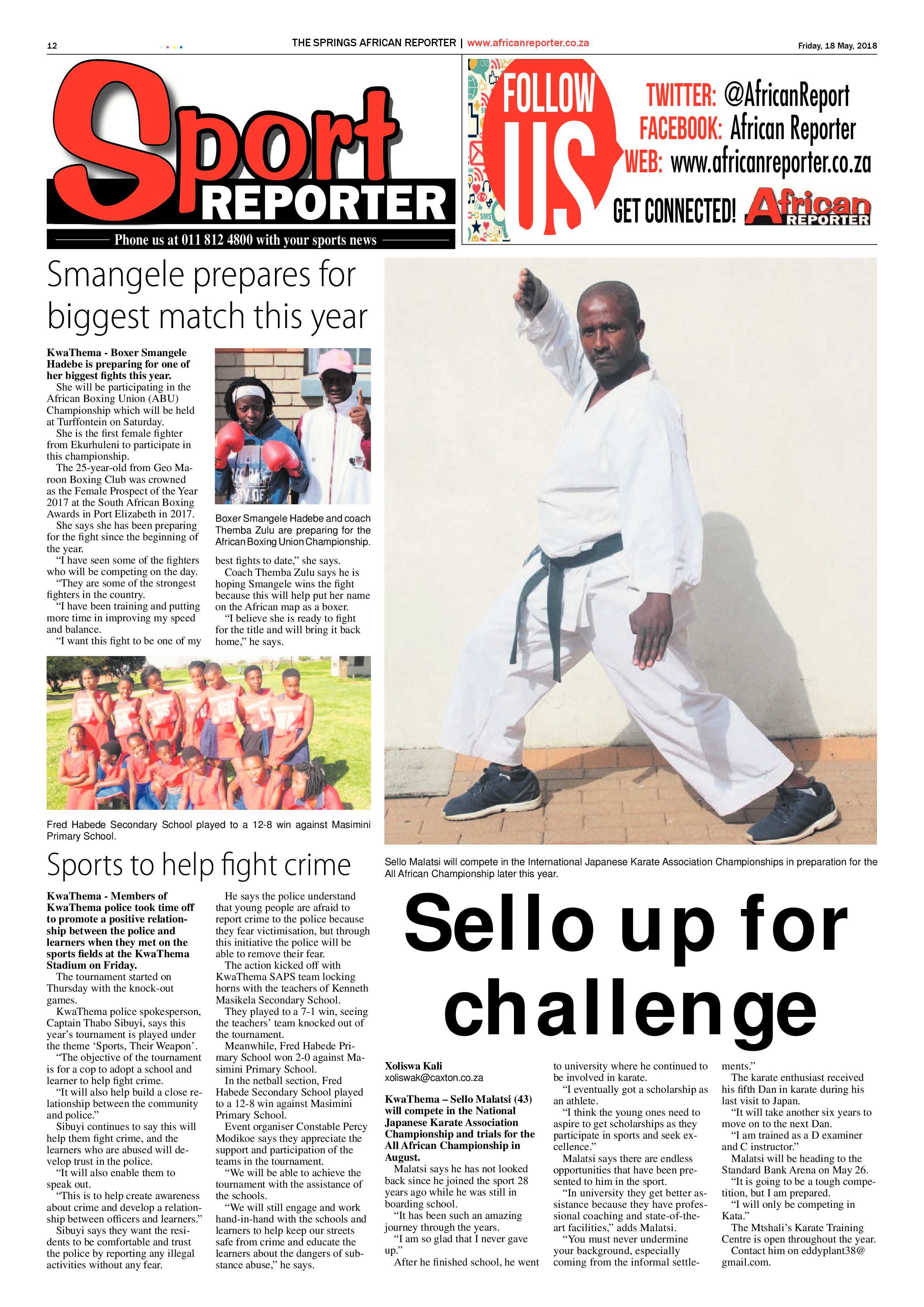 African Reporter 18 May 2018 page 12