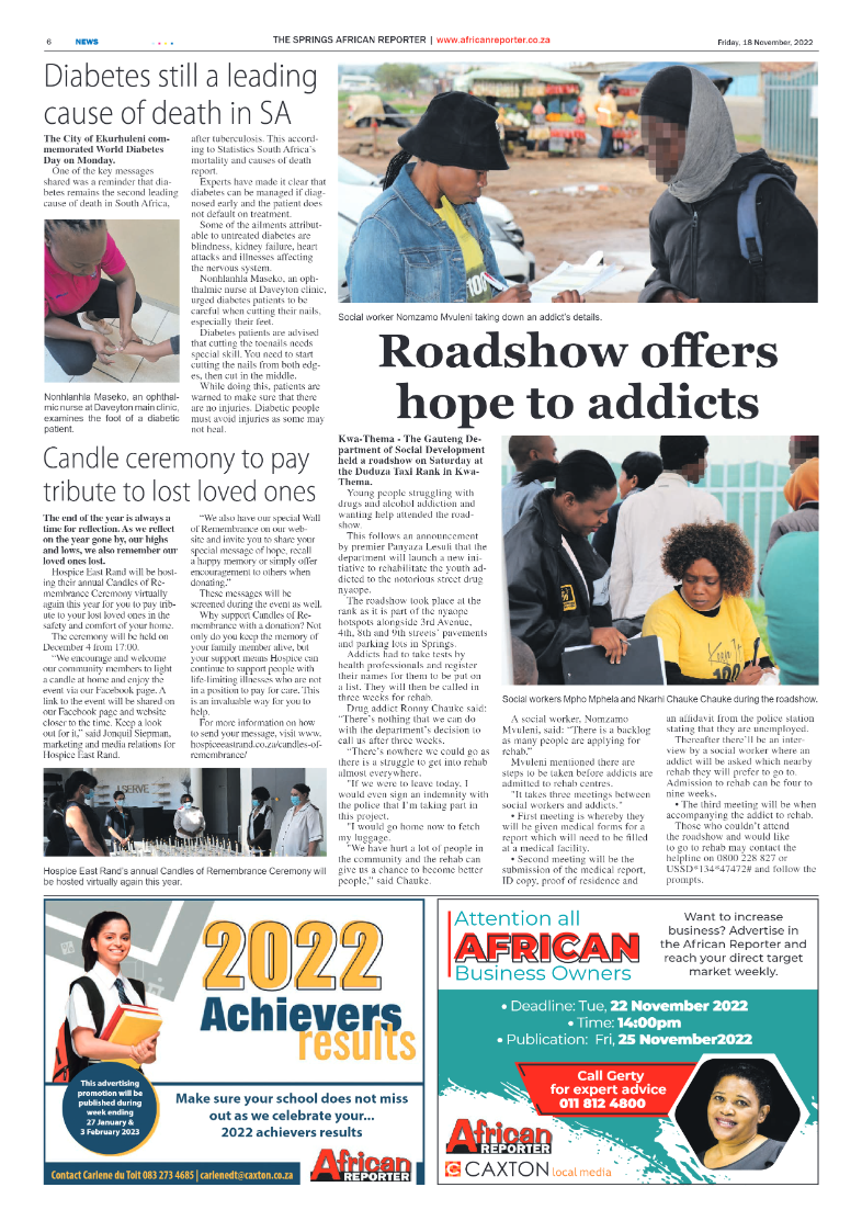 African Reporter 18 Nov 2022 page 6