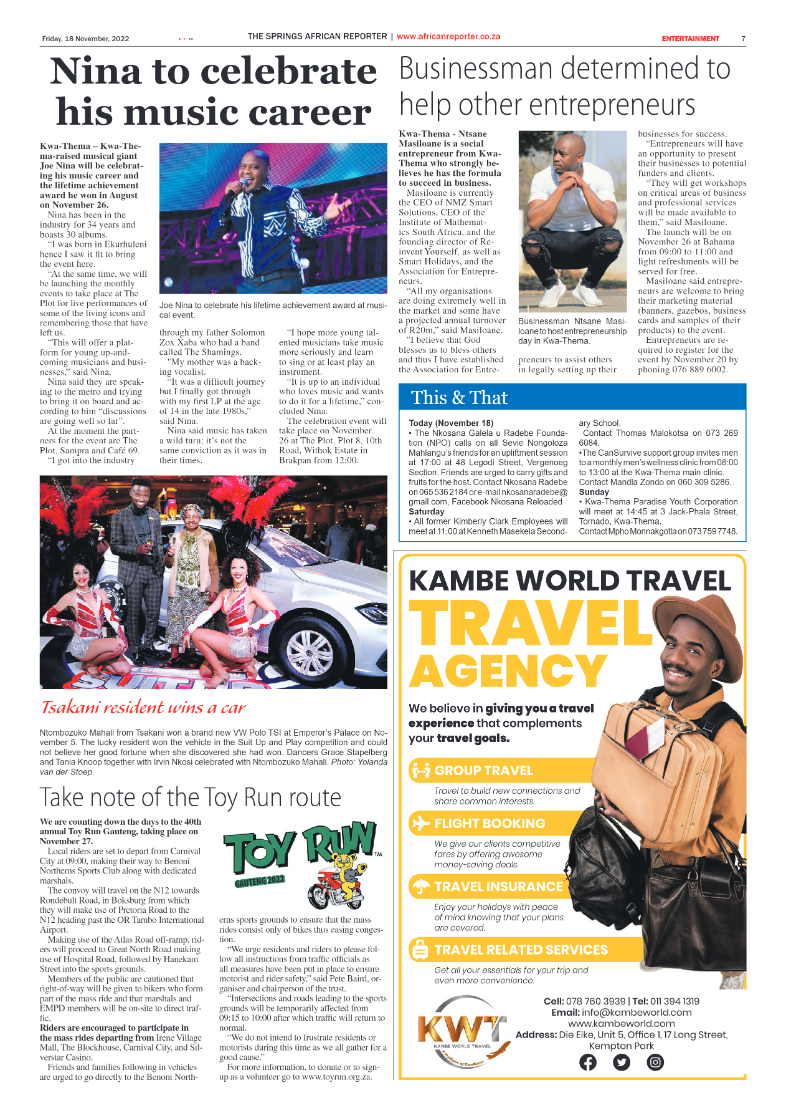 African Reporter 18 Nov 2022 page 7