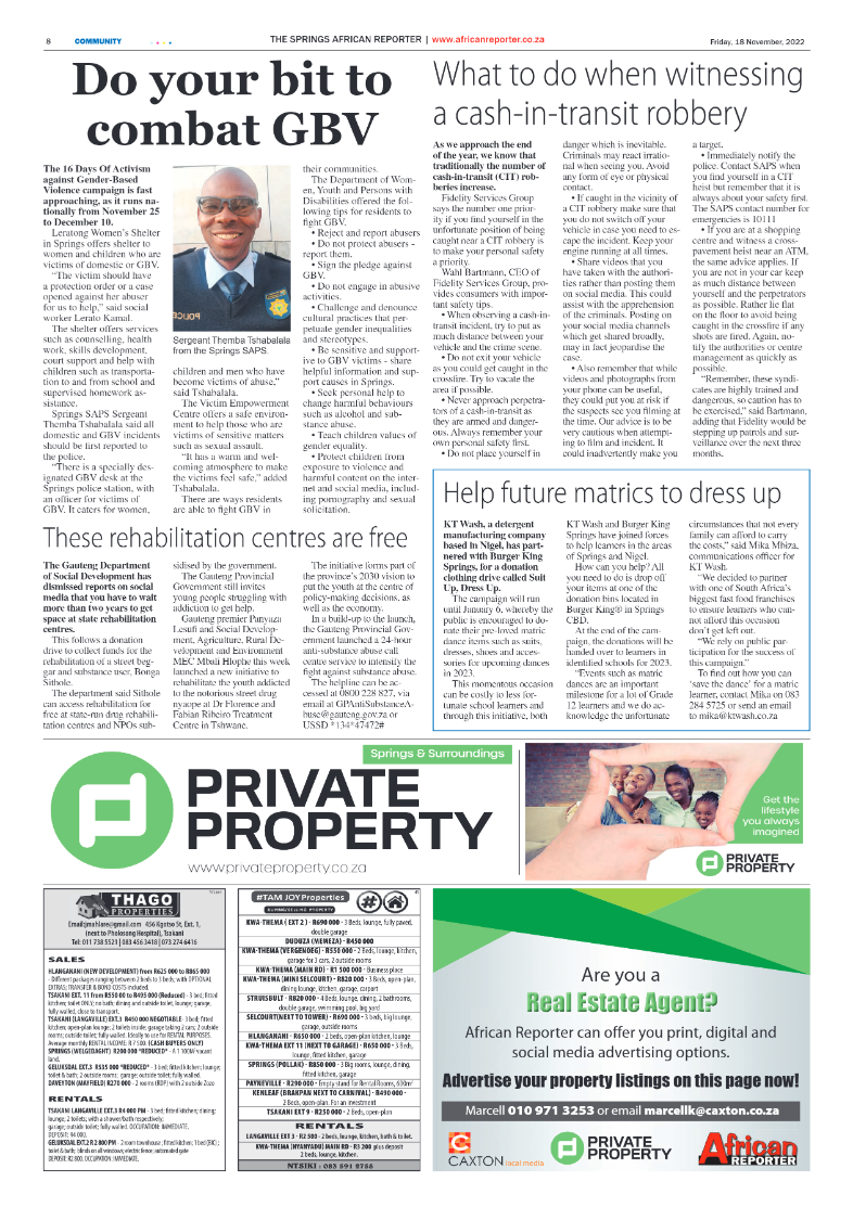 African Reporter 18 Nov 2022 page 8