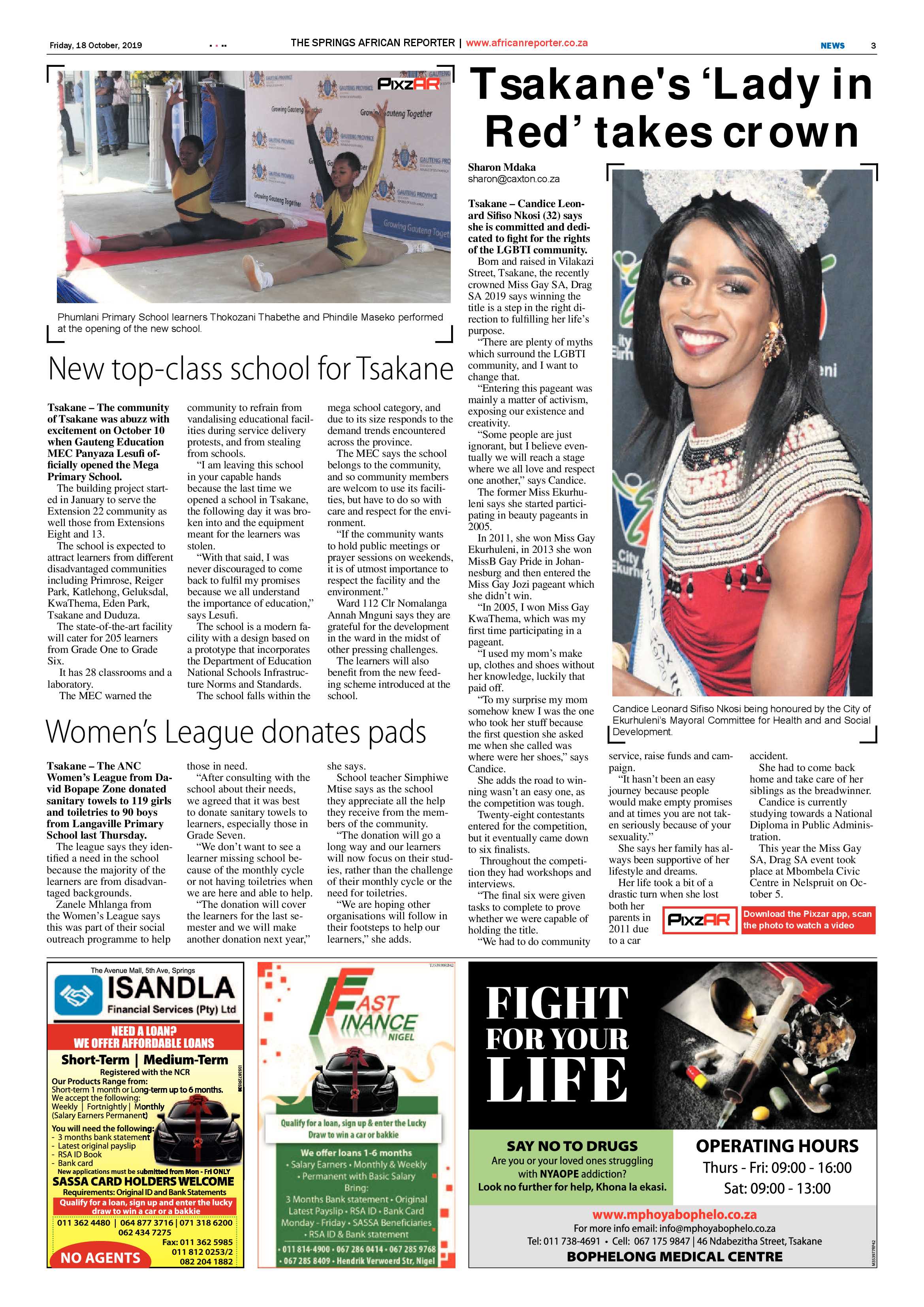 African Reporter 18 October 2019 page 3