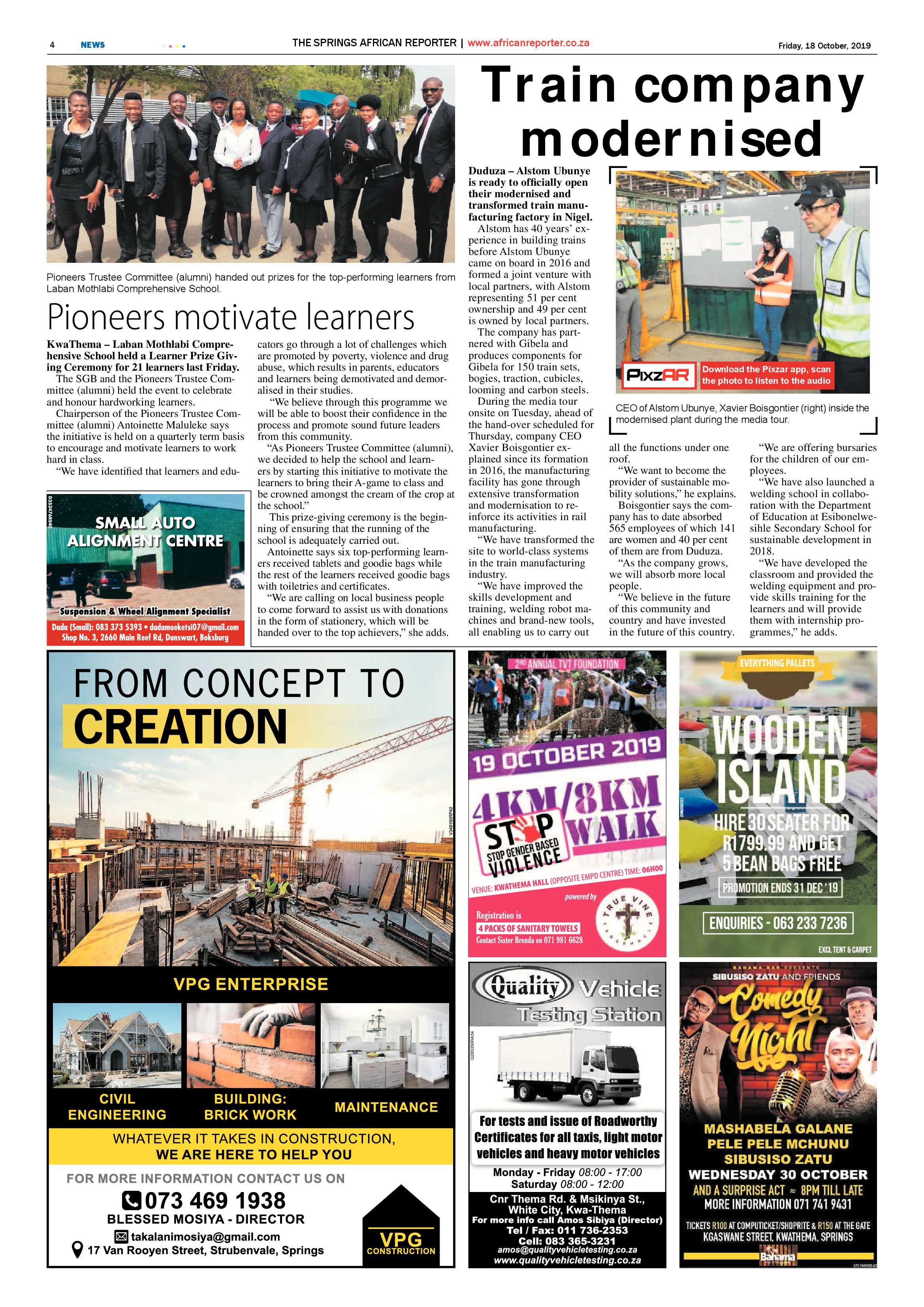 African Reporter 18 October 2019 page 4