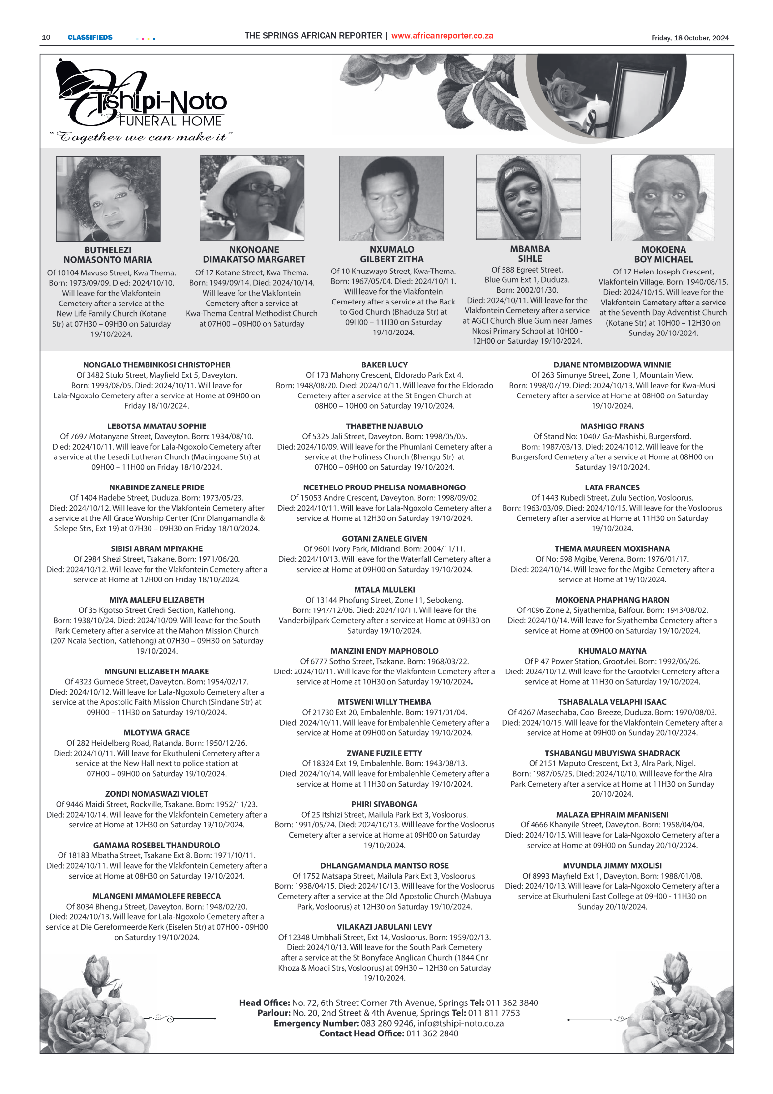 African Reporter 18 October 2024 page 10