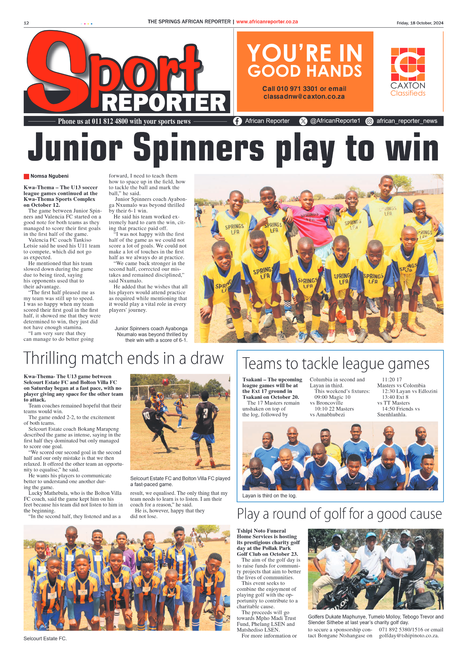 African Reporter 18 October 2024 page 12