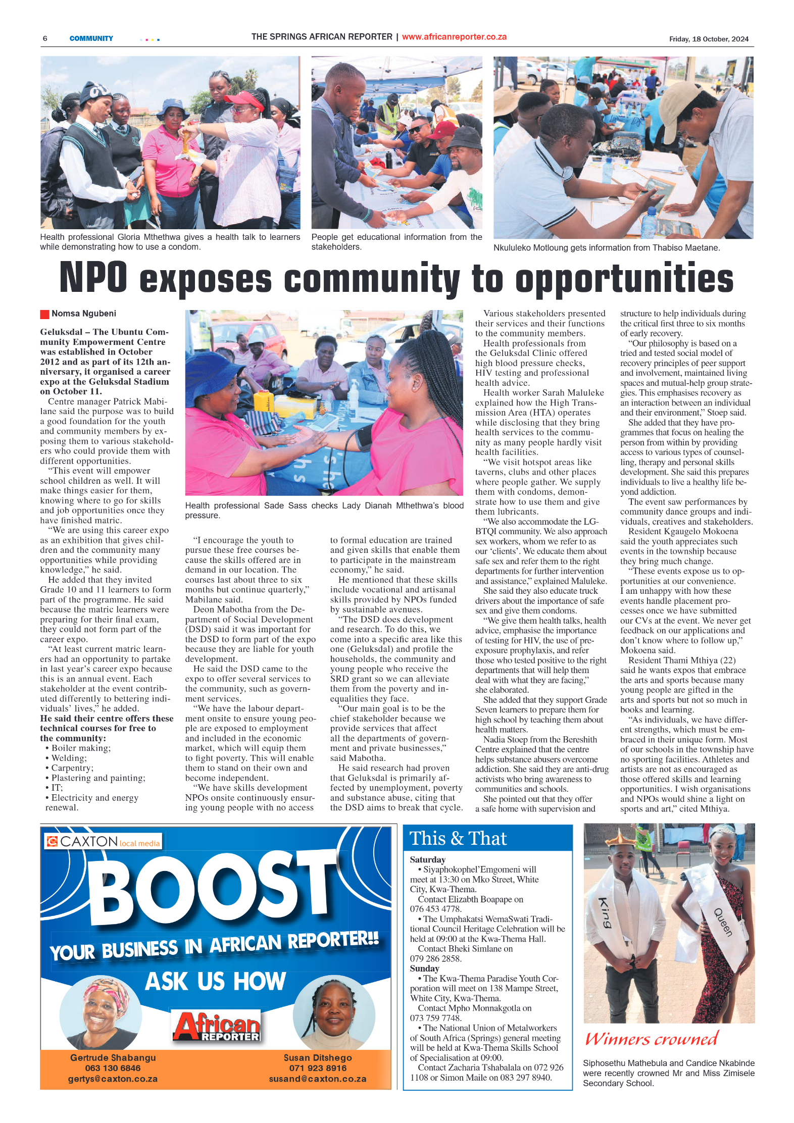 African Reporter 18 October 2024 page 6