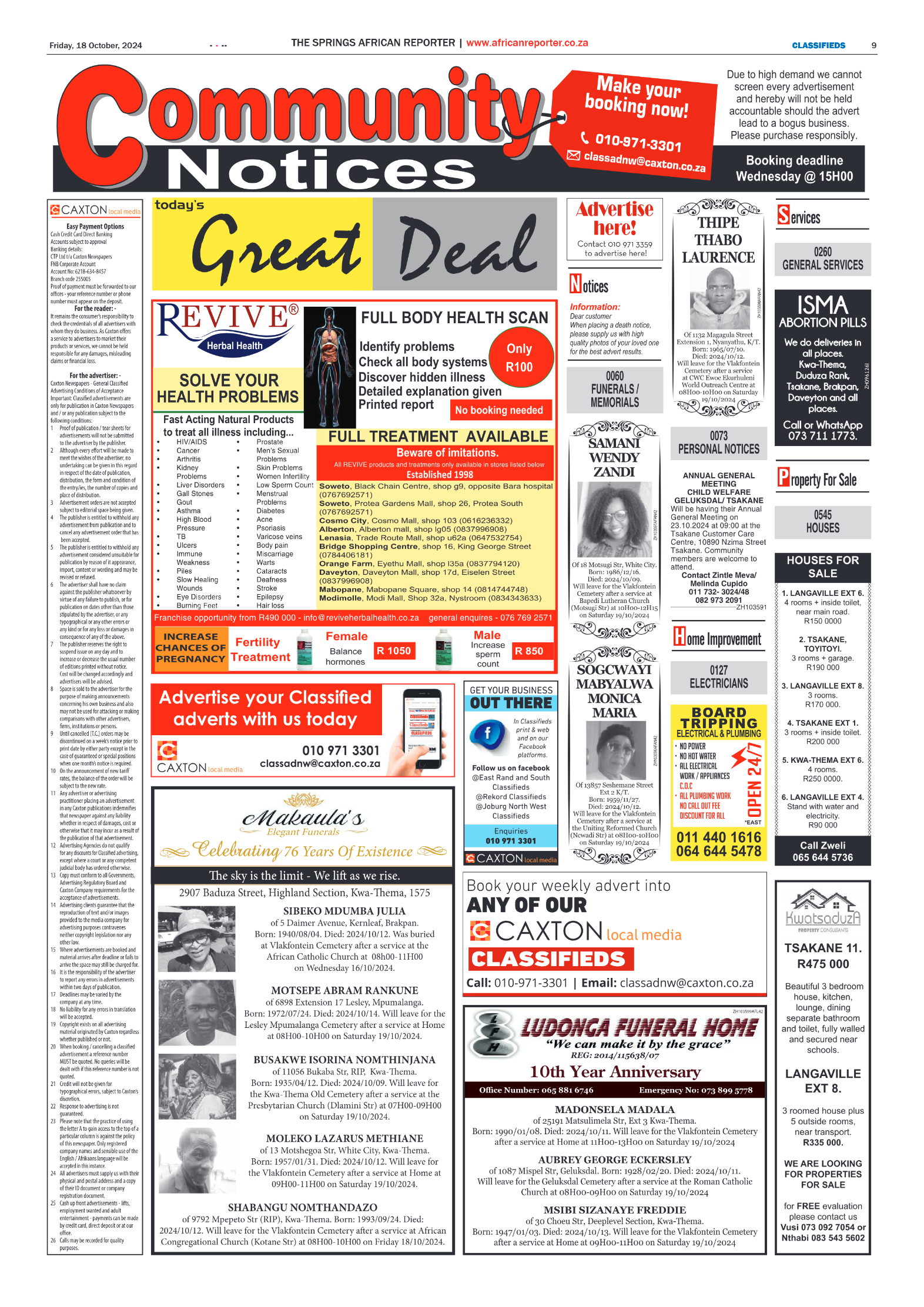African Reporter 18 October 2024 page 9