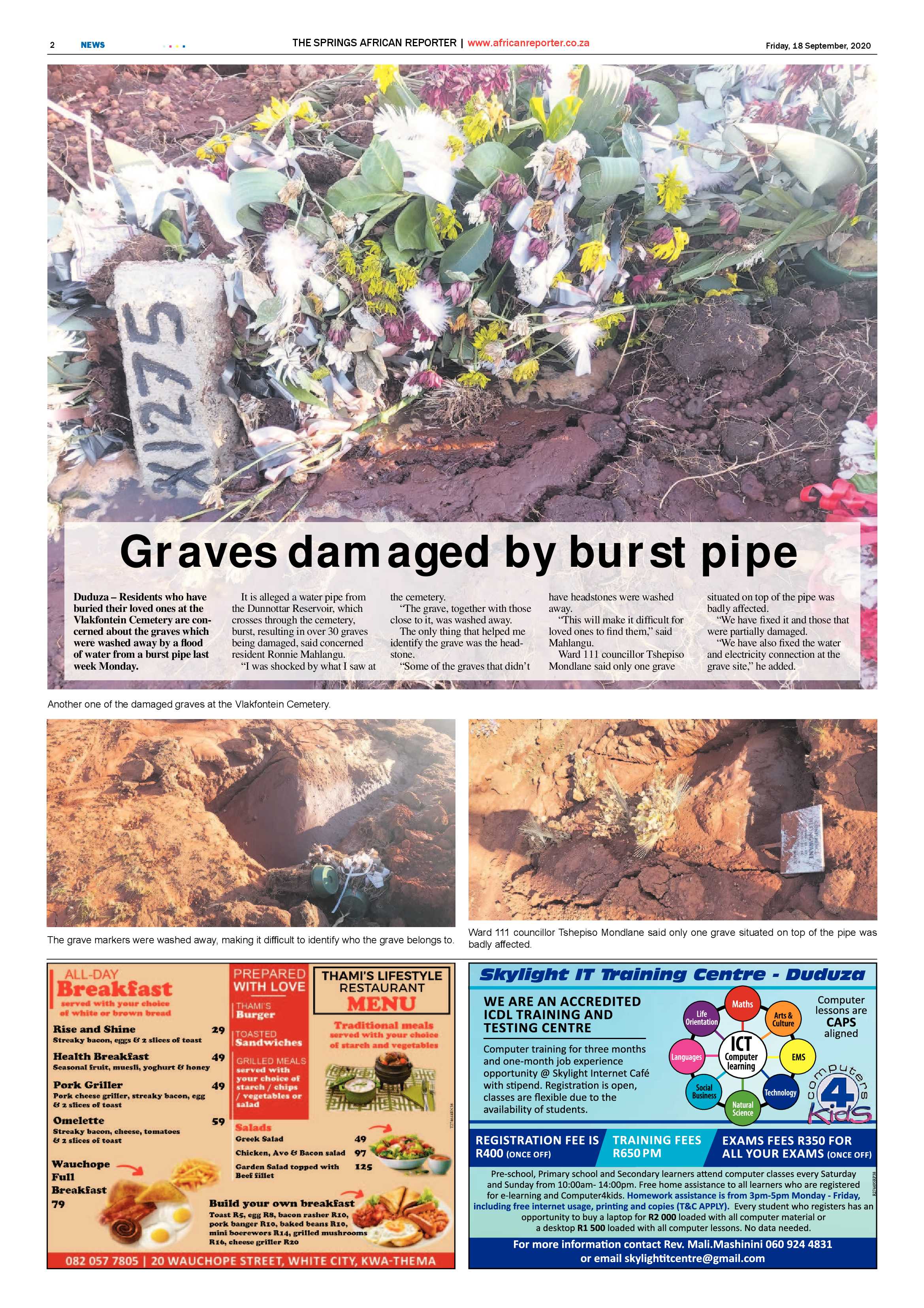 African Reporter 18 September 2020 page 2