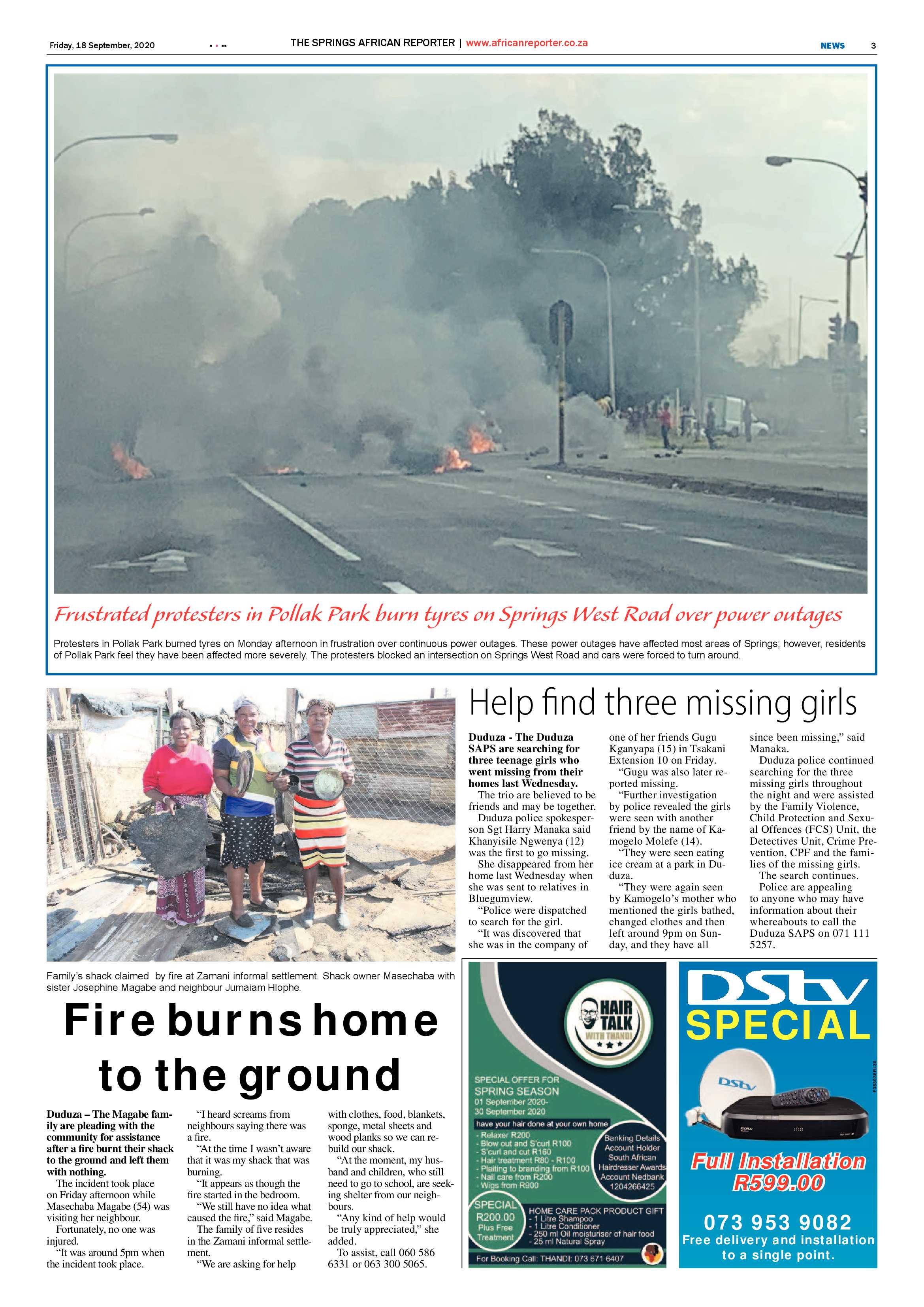 African Reporter 18 September 2020 page 3