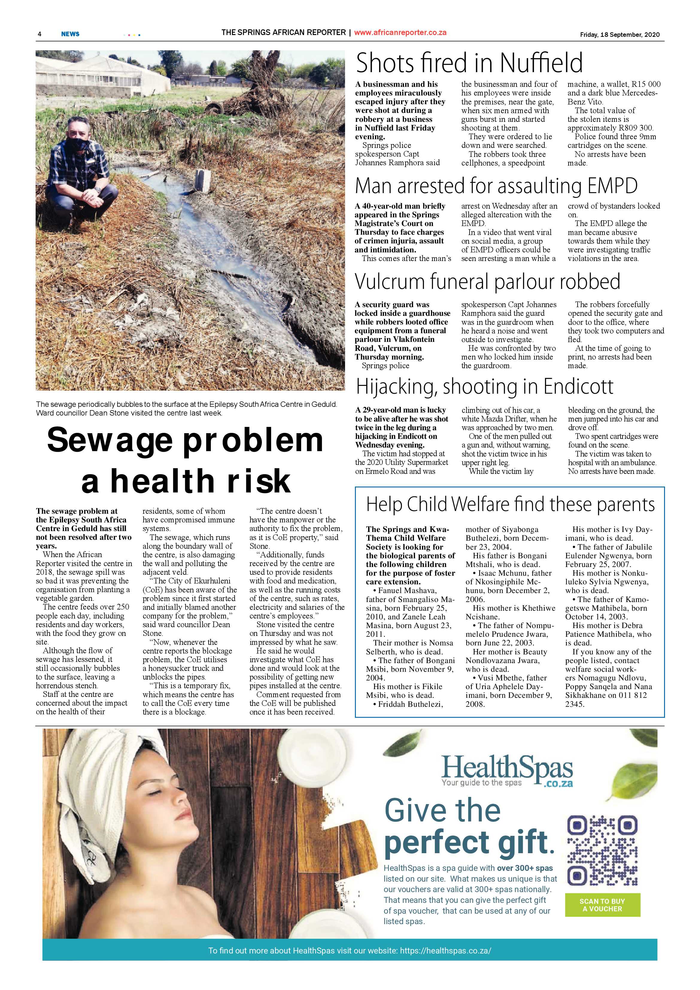 African Reporter 18 September 2020 page 4