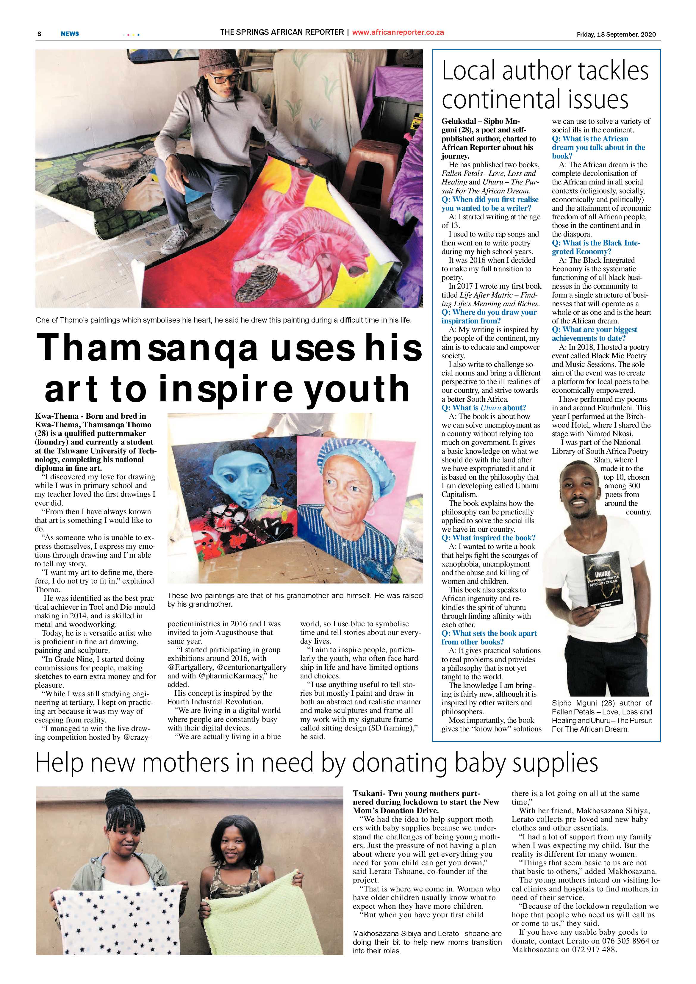 African Reporter 18 September 2020 page 8