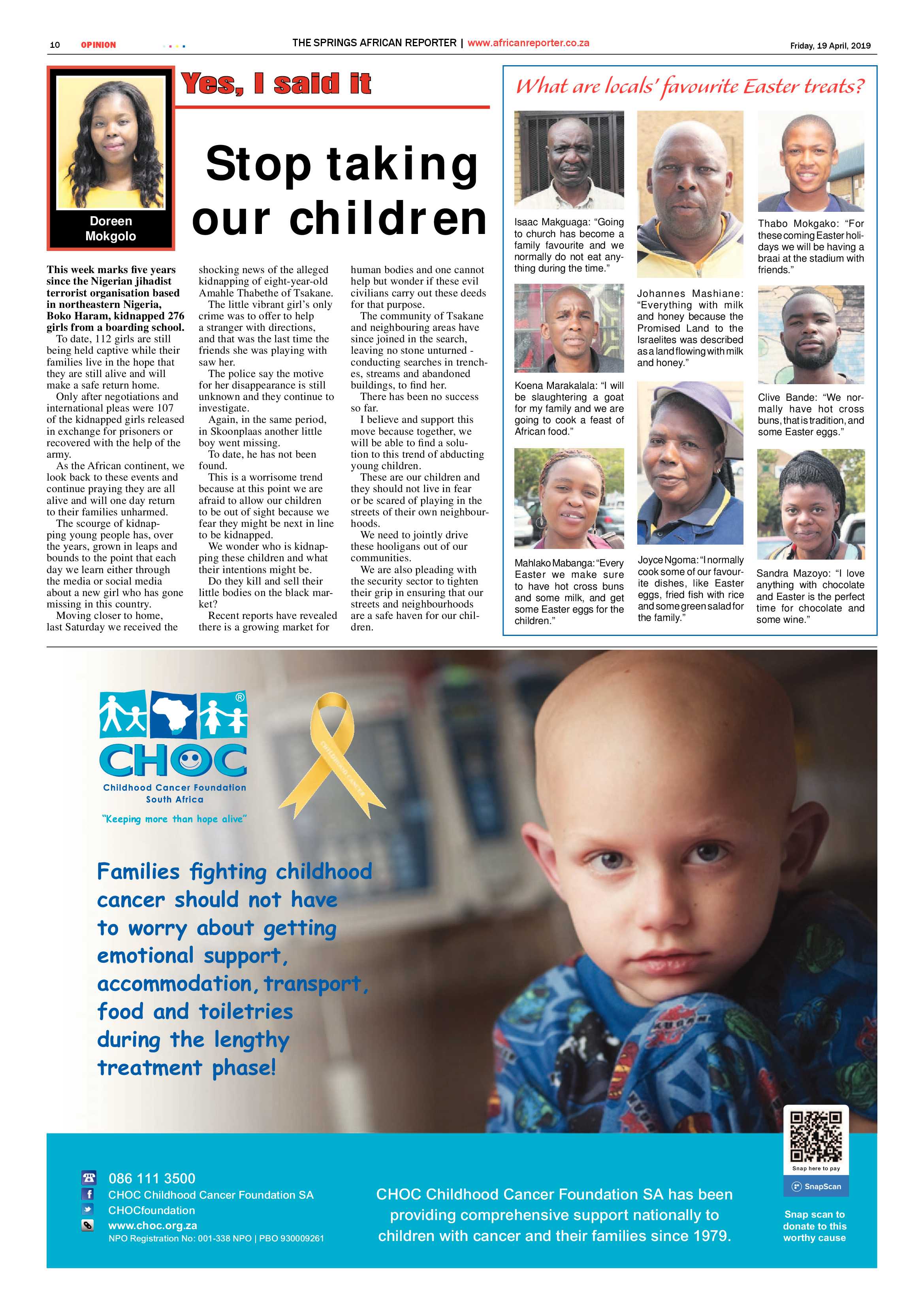 African Reporter 19 April 2019 page 10