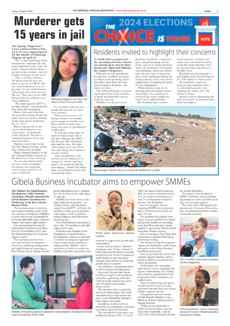 African Reporter 19 April 2024 page 3