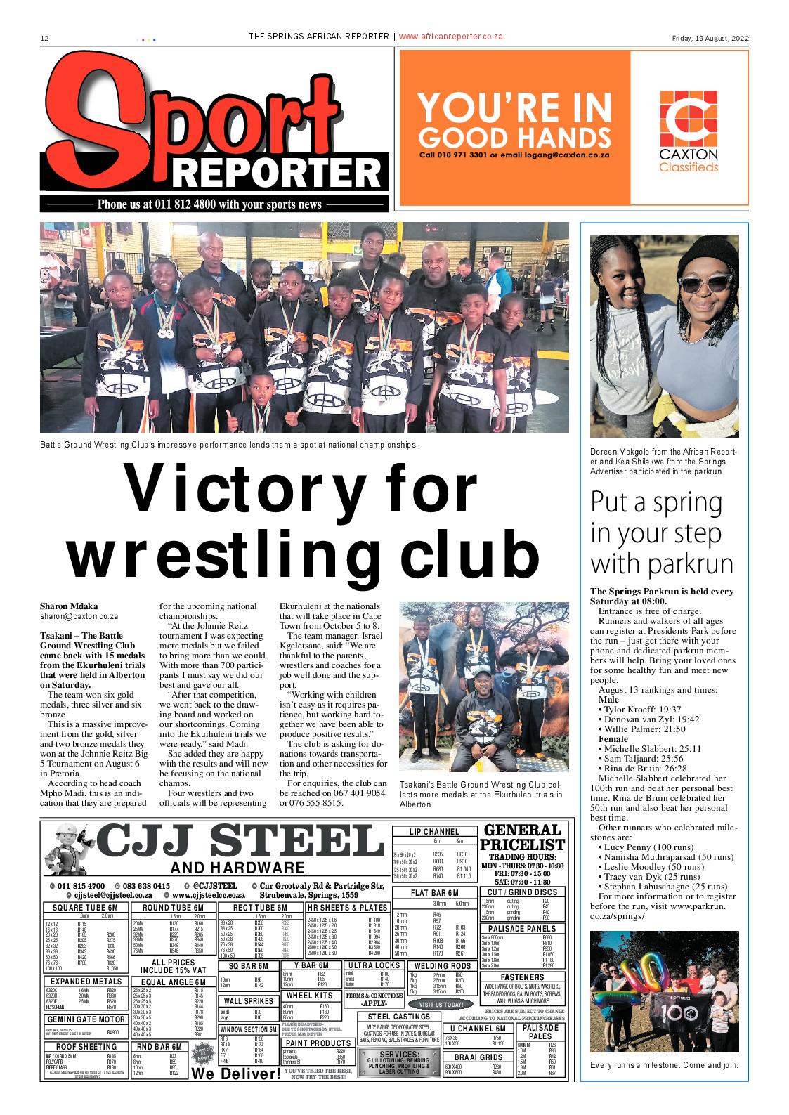 African Reporter 19 August 2022 page 13