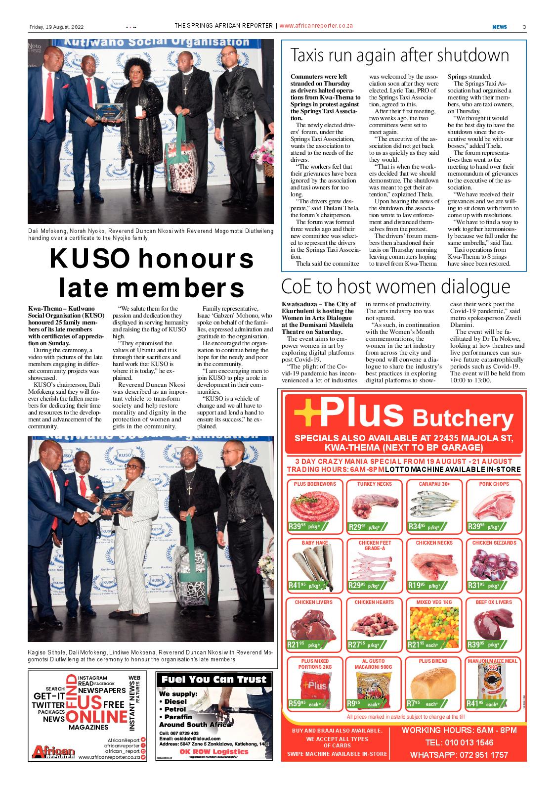 African Reporter 19 August 2022 page 3
