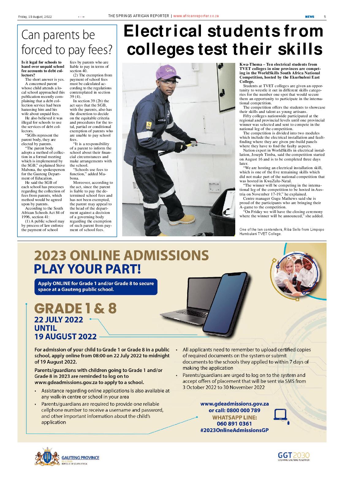 African Reporter 19 August 2022 page 5