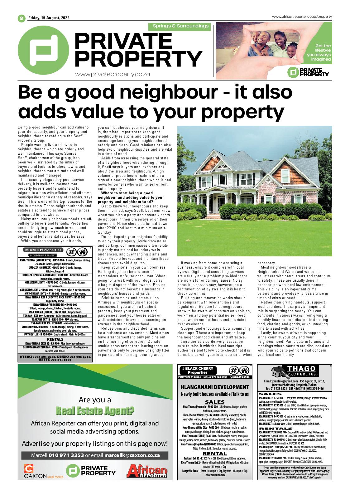 African Reporter 19 August 2022 page 9