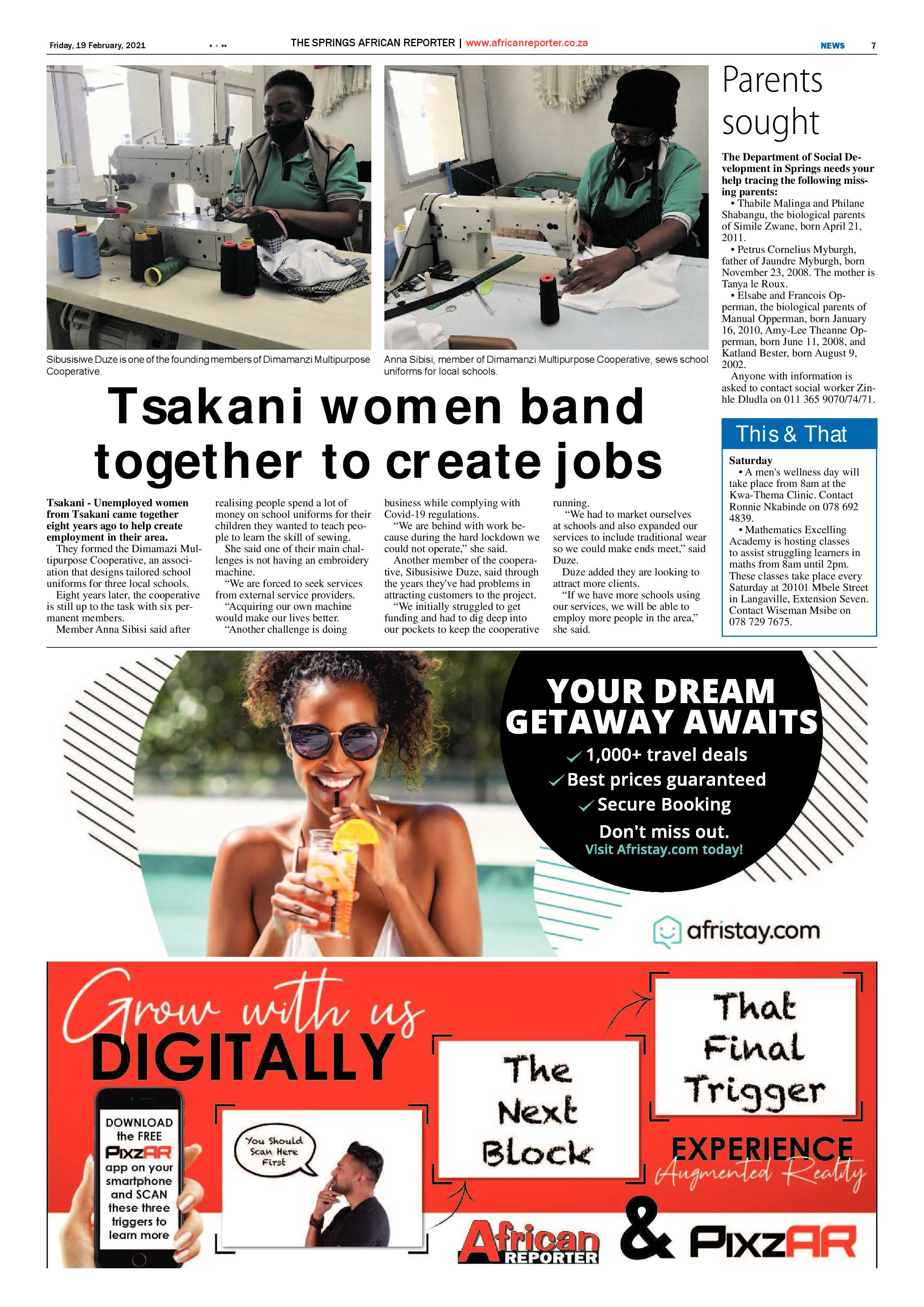 African Reporter 19 February 2021 page 7