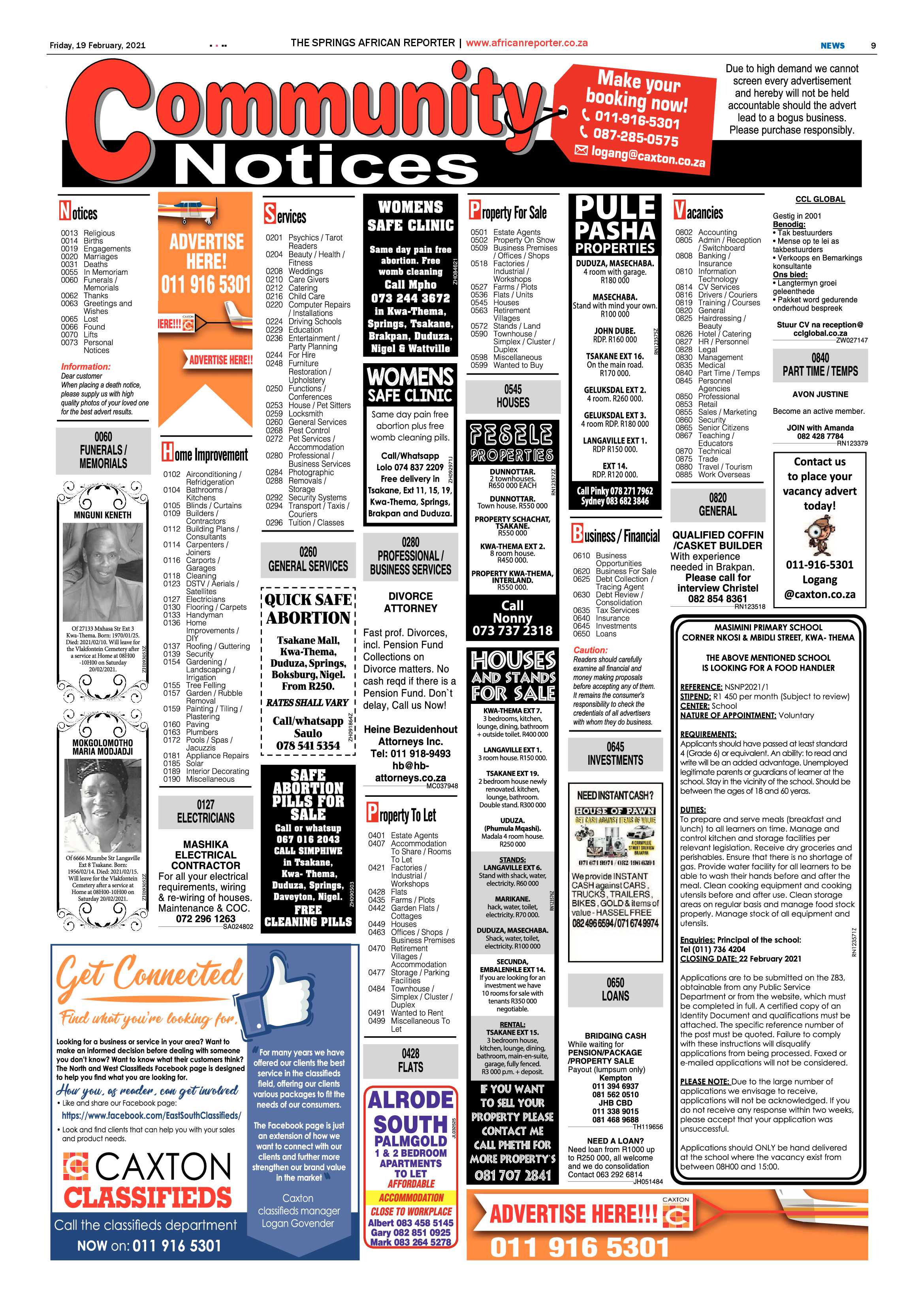African Reporter 19 February 2021 page 9