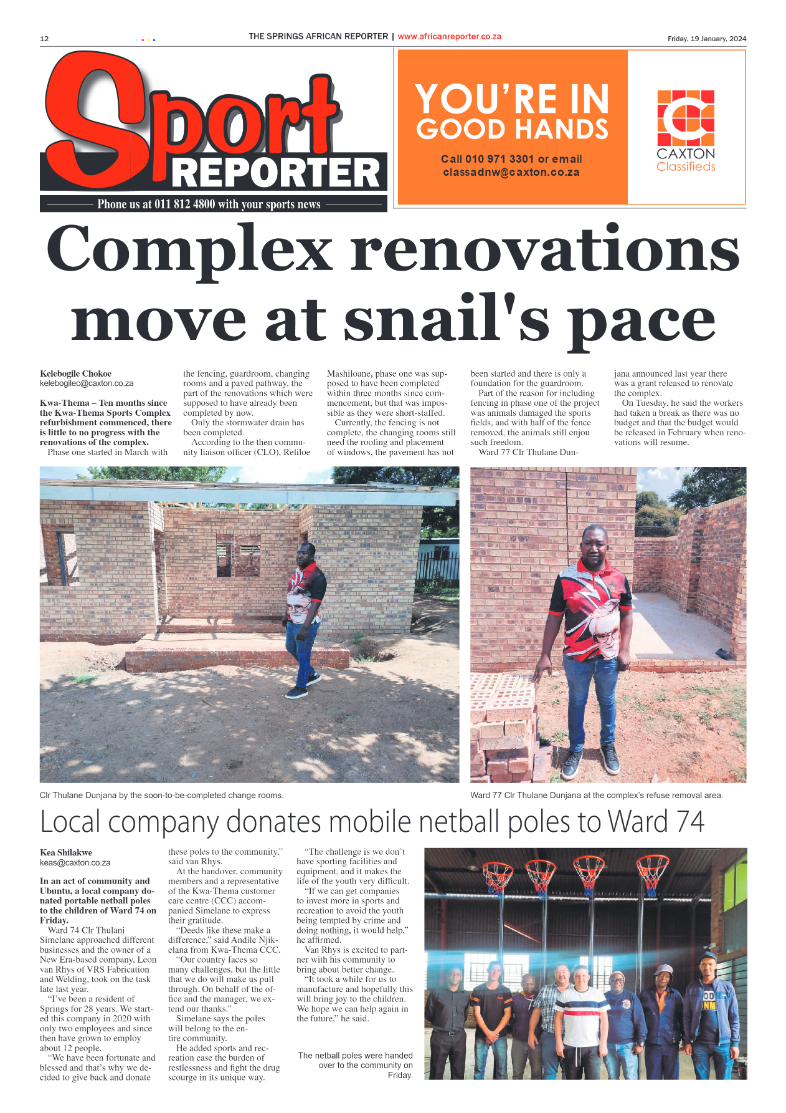 African Reporter 19 January 2024 page 12