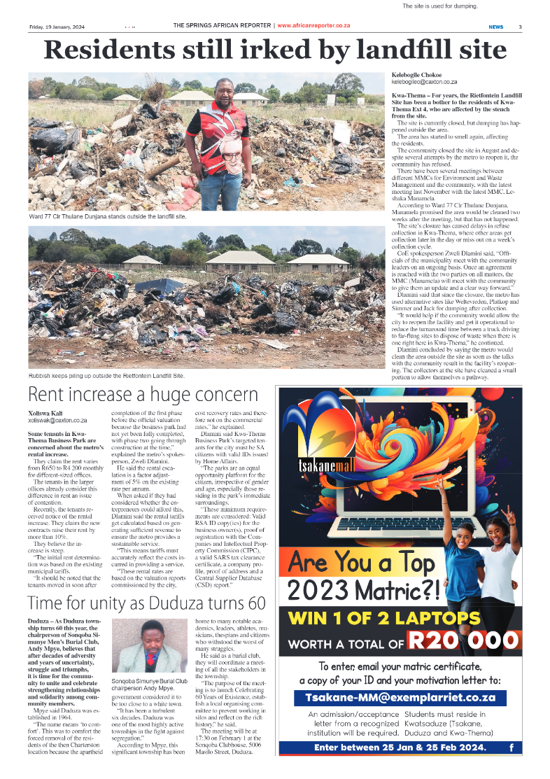 African Reporter 19 January 2024 page 3