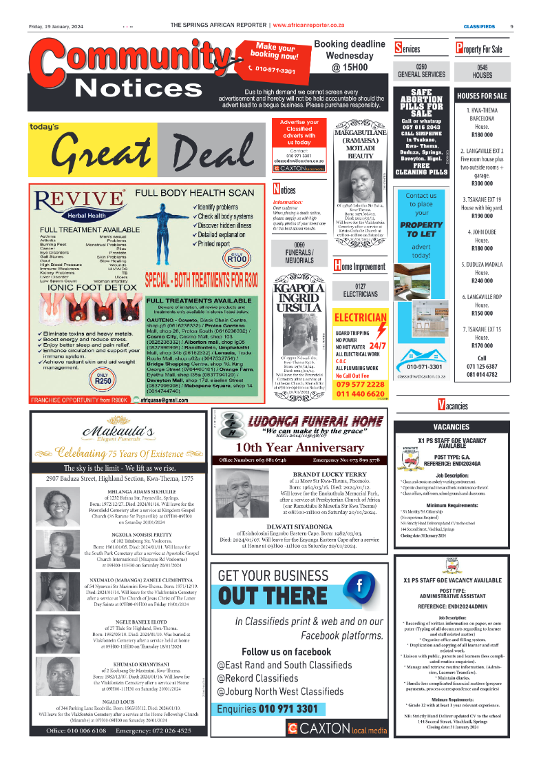 African Reporter 19 January 2024 page 9