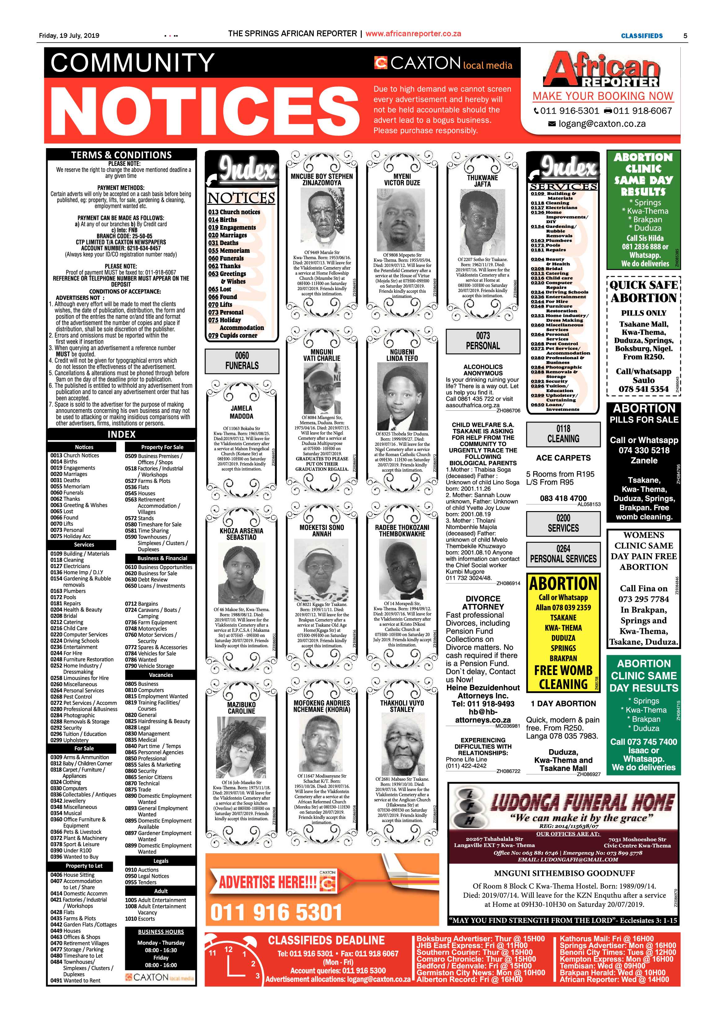 African Reporter 19 July 2019 page 5