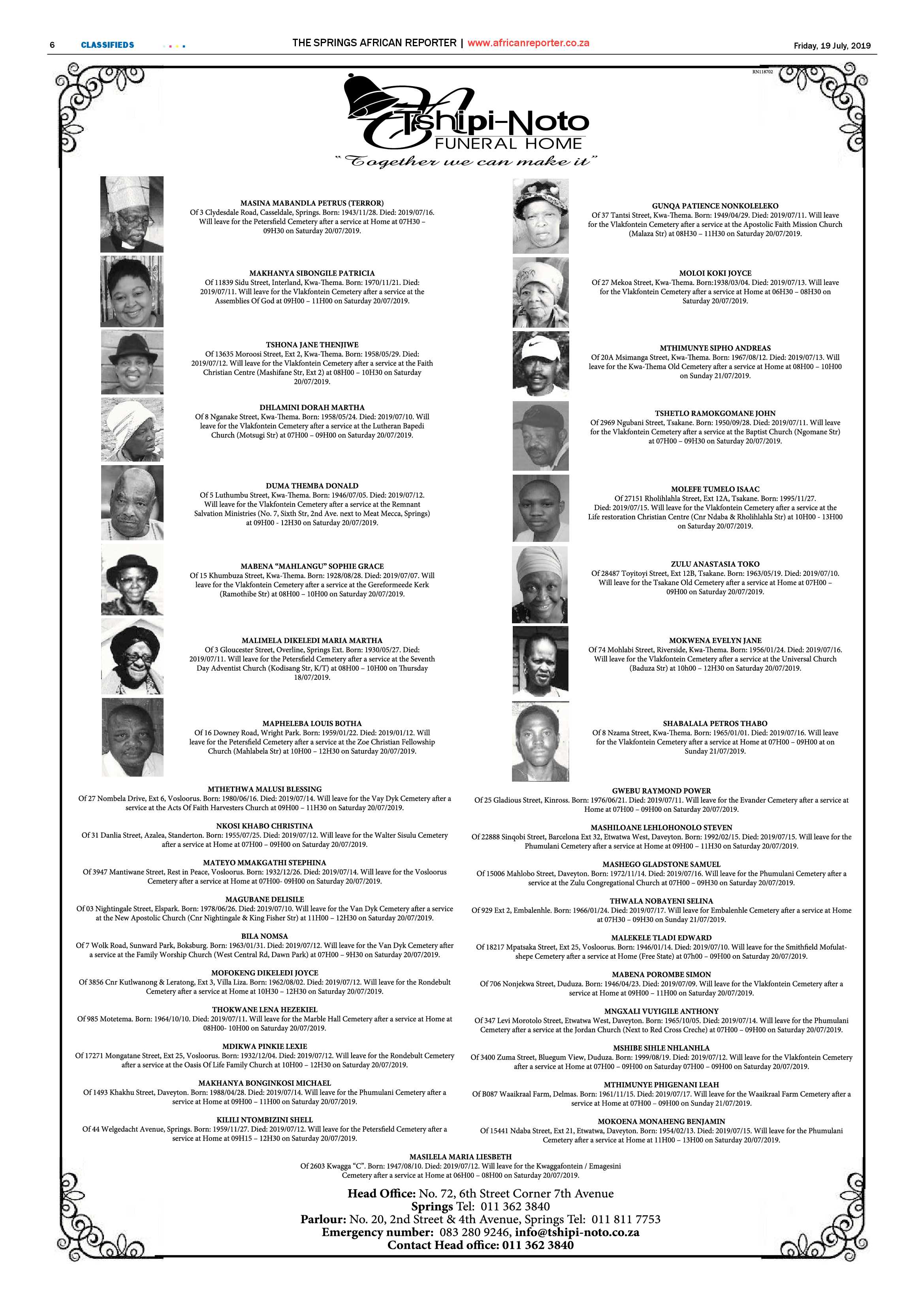 African Reporter 19 July 2019 page 6