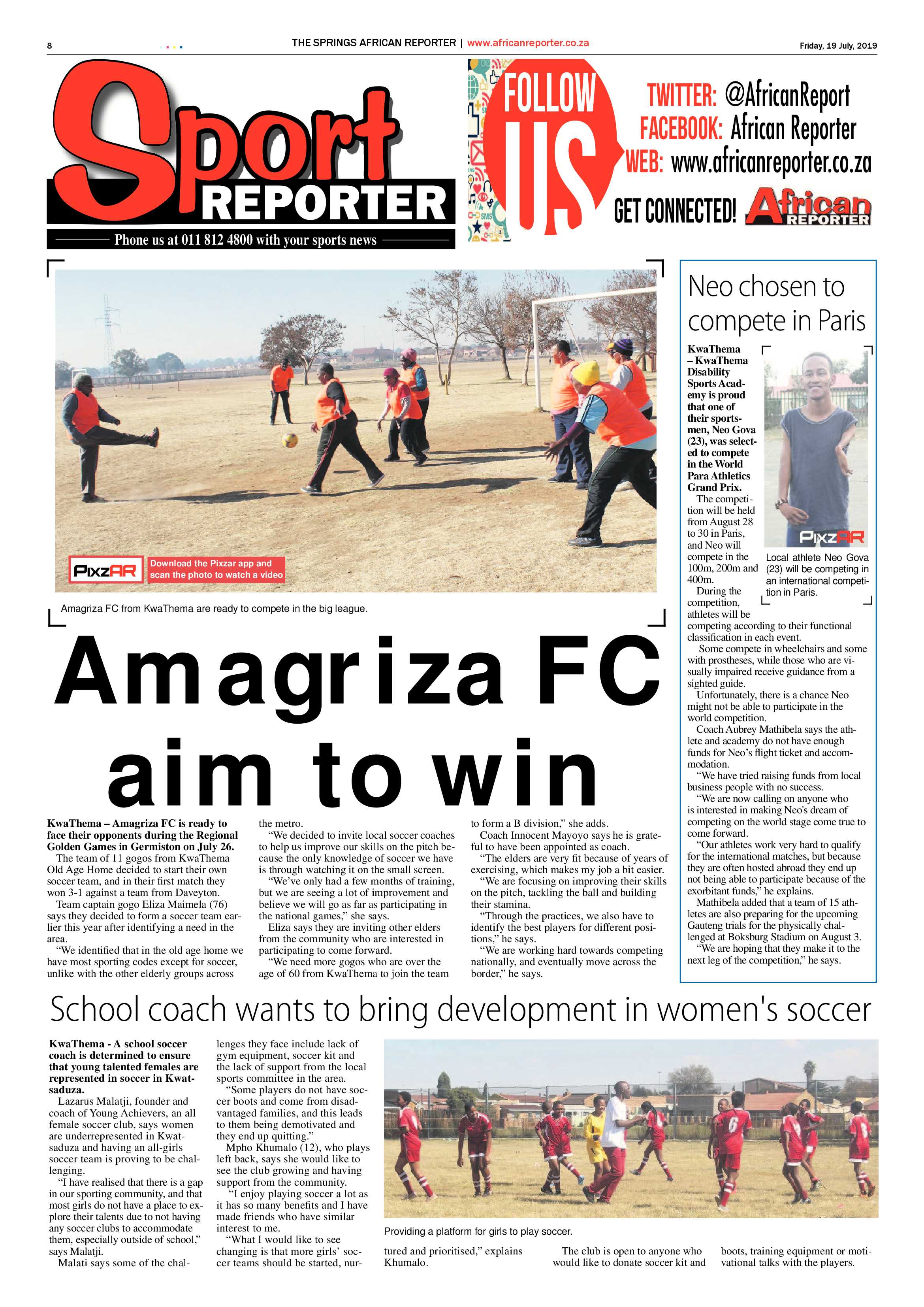 African Reporter 19 July 2019 page 8