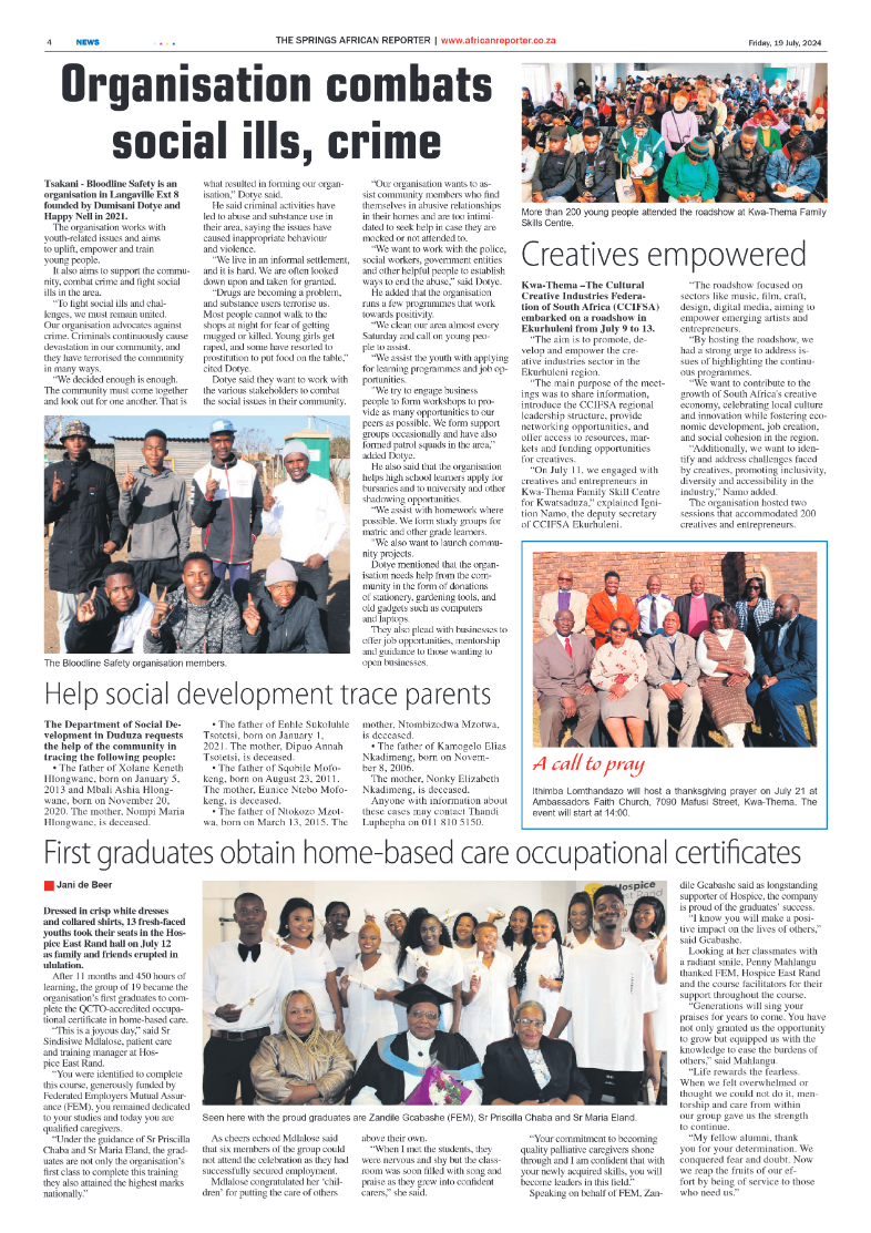 African Reporter 19 July 2024 page 4