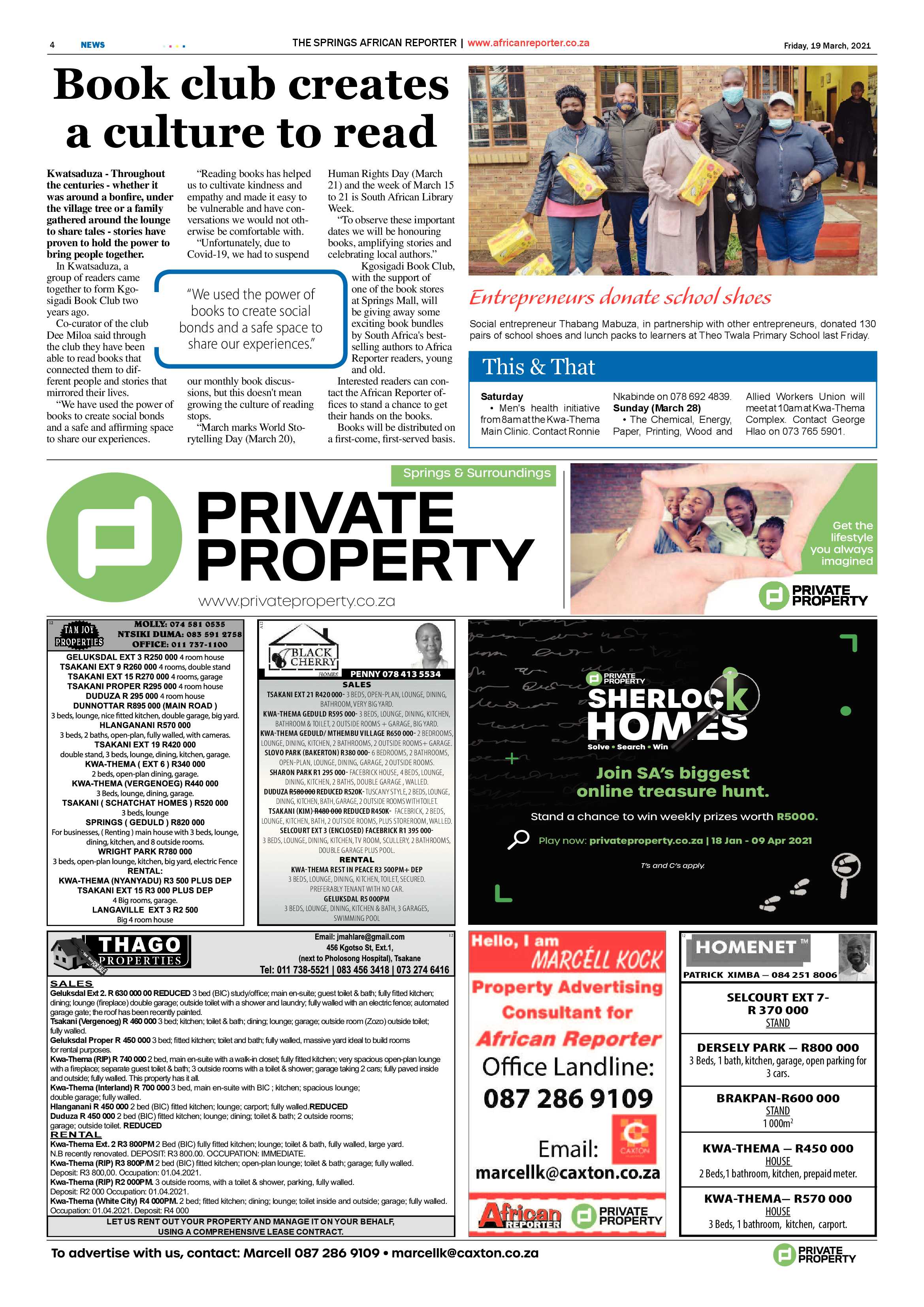 African Reporter 19 March 2021 page 4