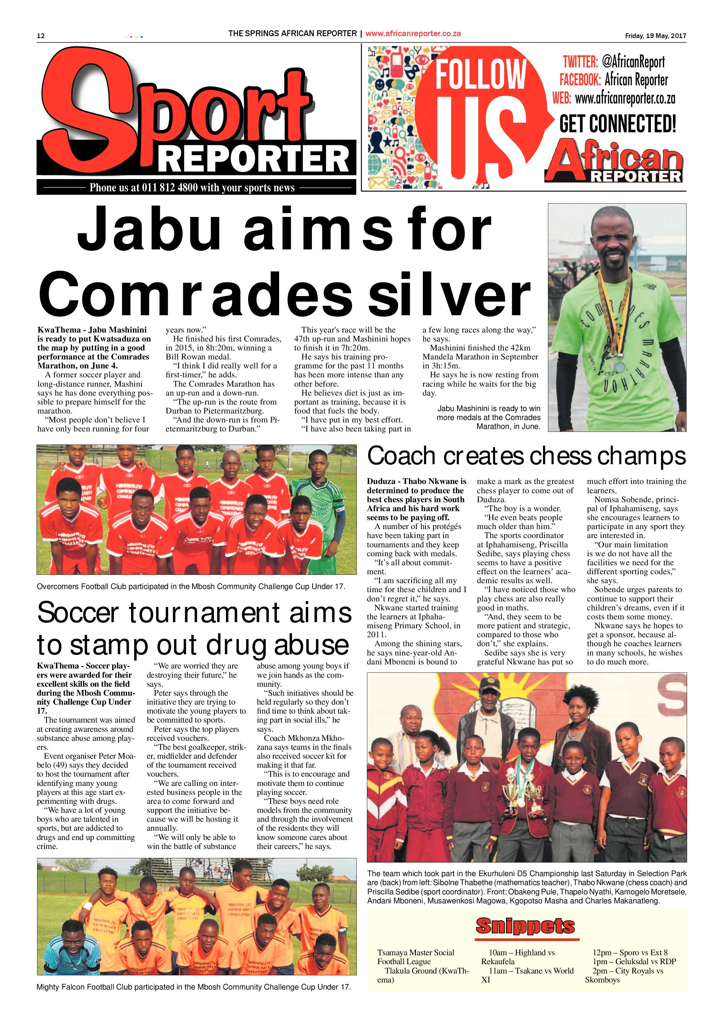 African Reporter 19 May 2017 page 12