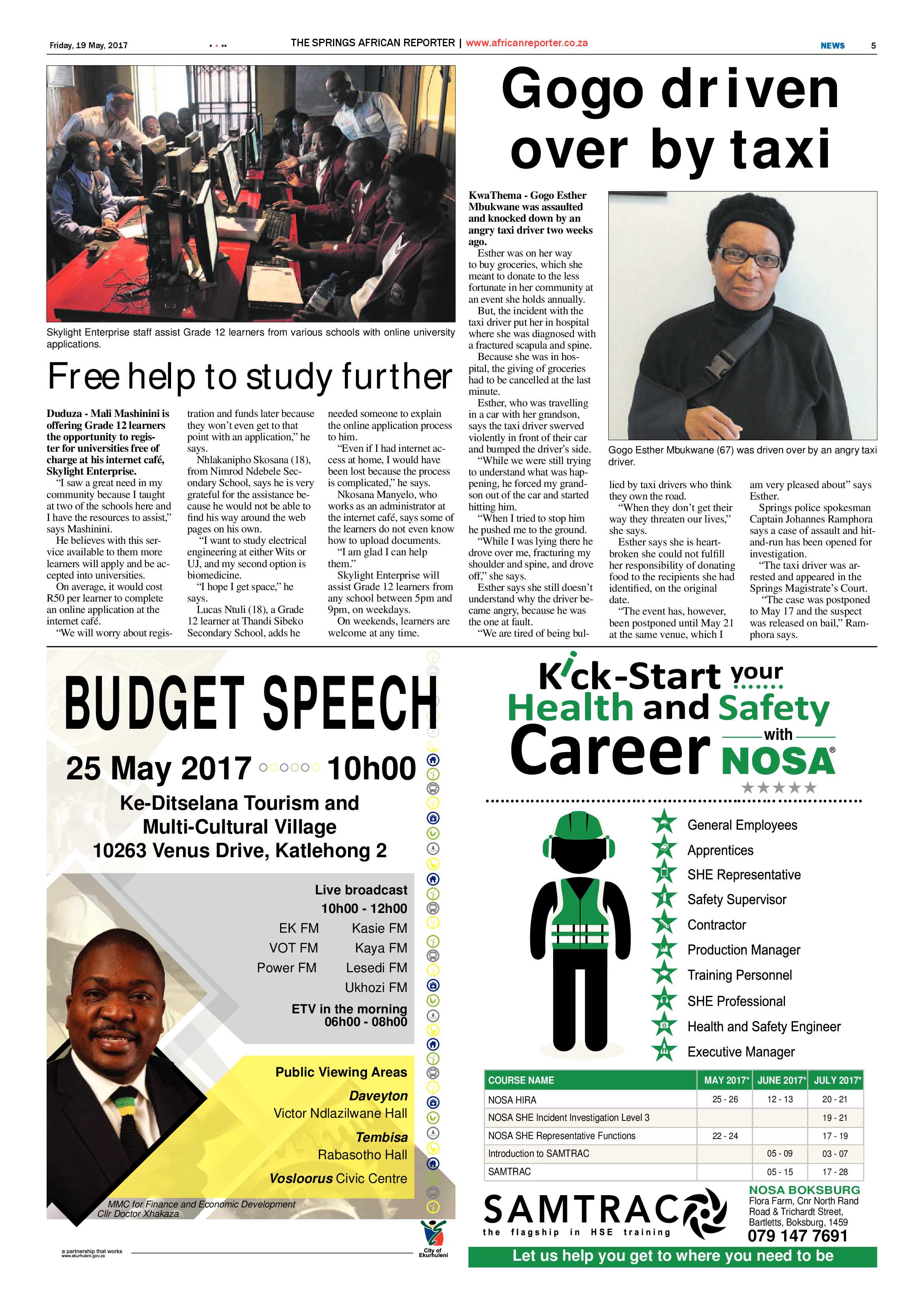 African Reporter 19 May 2017 page 5